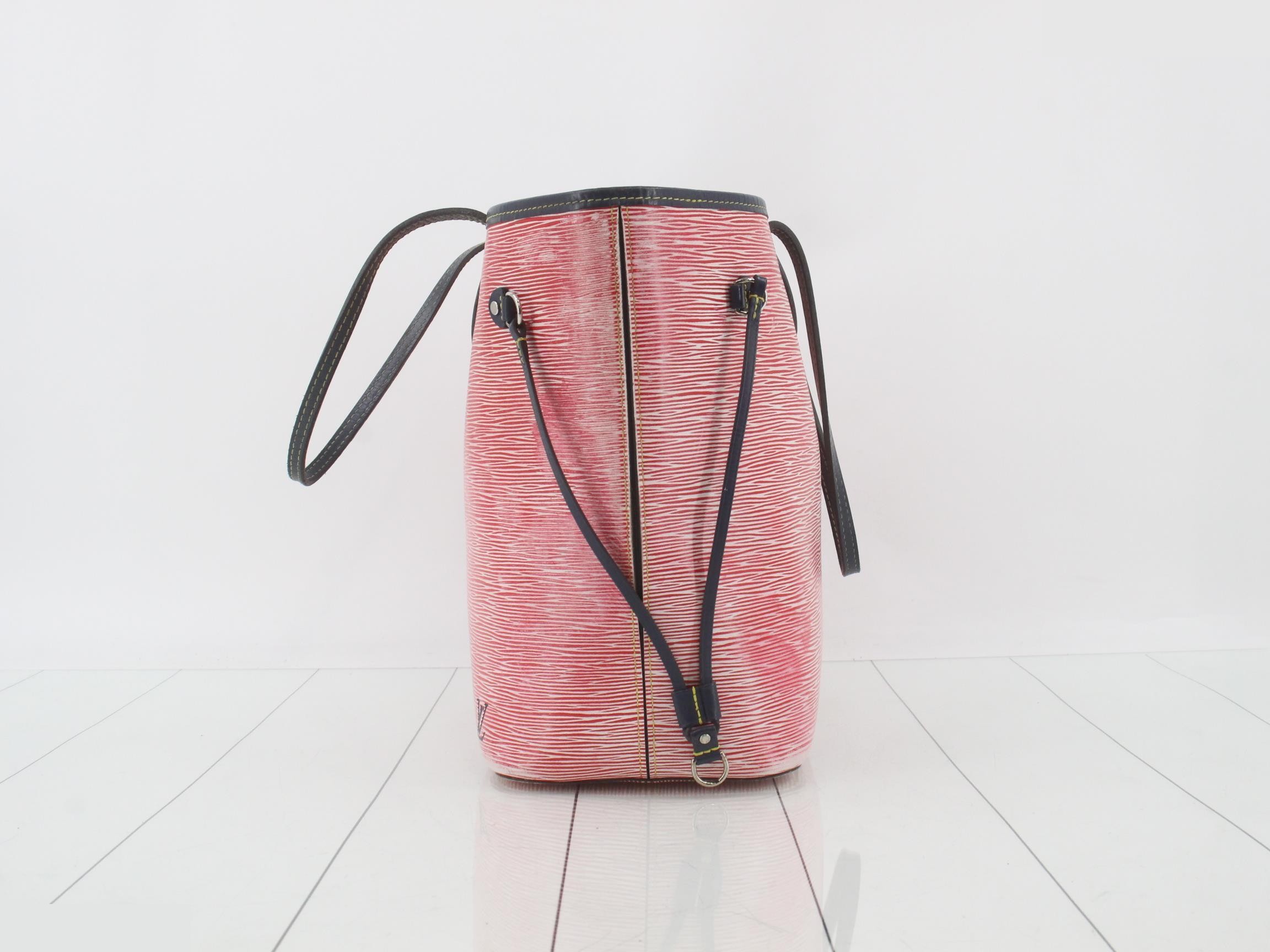 Denim Neverfull MM Epi Red — view 3