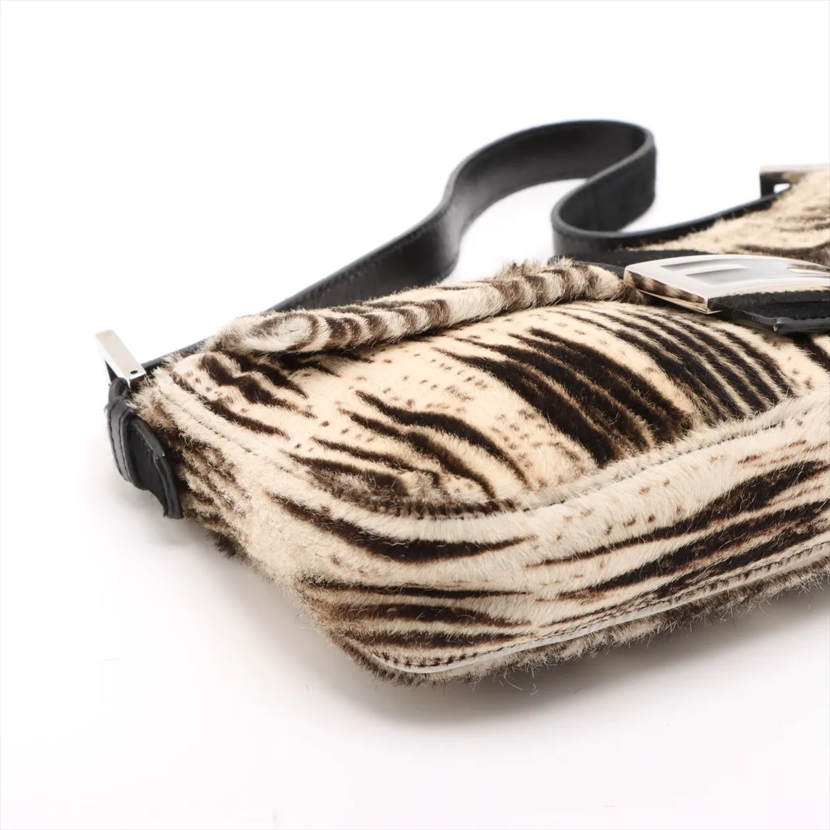 Mamma Bucket Harako x Leather Shoulder Bag Beige x Black 26424 — view 4