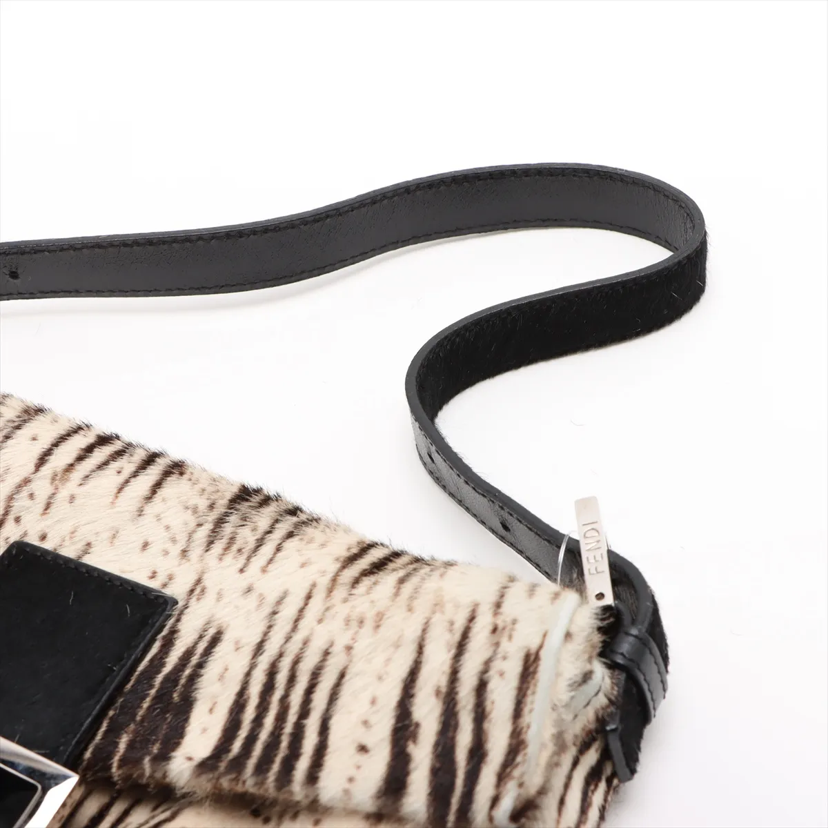Mamma Bucket Harako x Leather Shoulder Bag Beige x Black 26424 — view 5