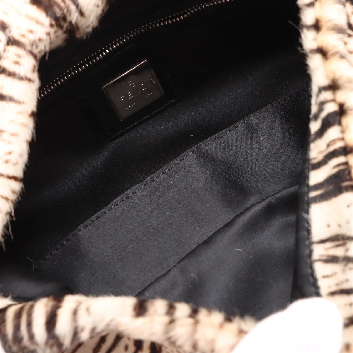 Mamma Bucket Harako x Leather Shoulder Bag Beige x Black 26424 — view 6