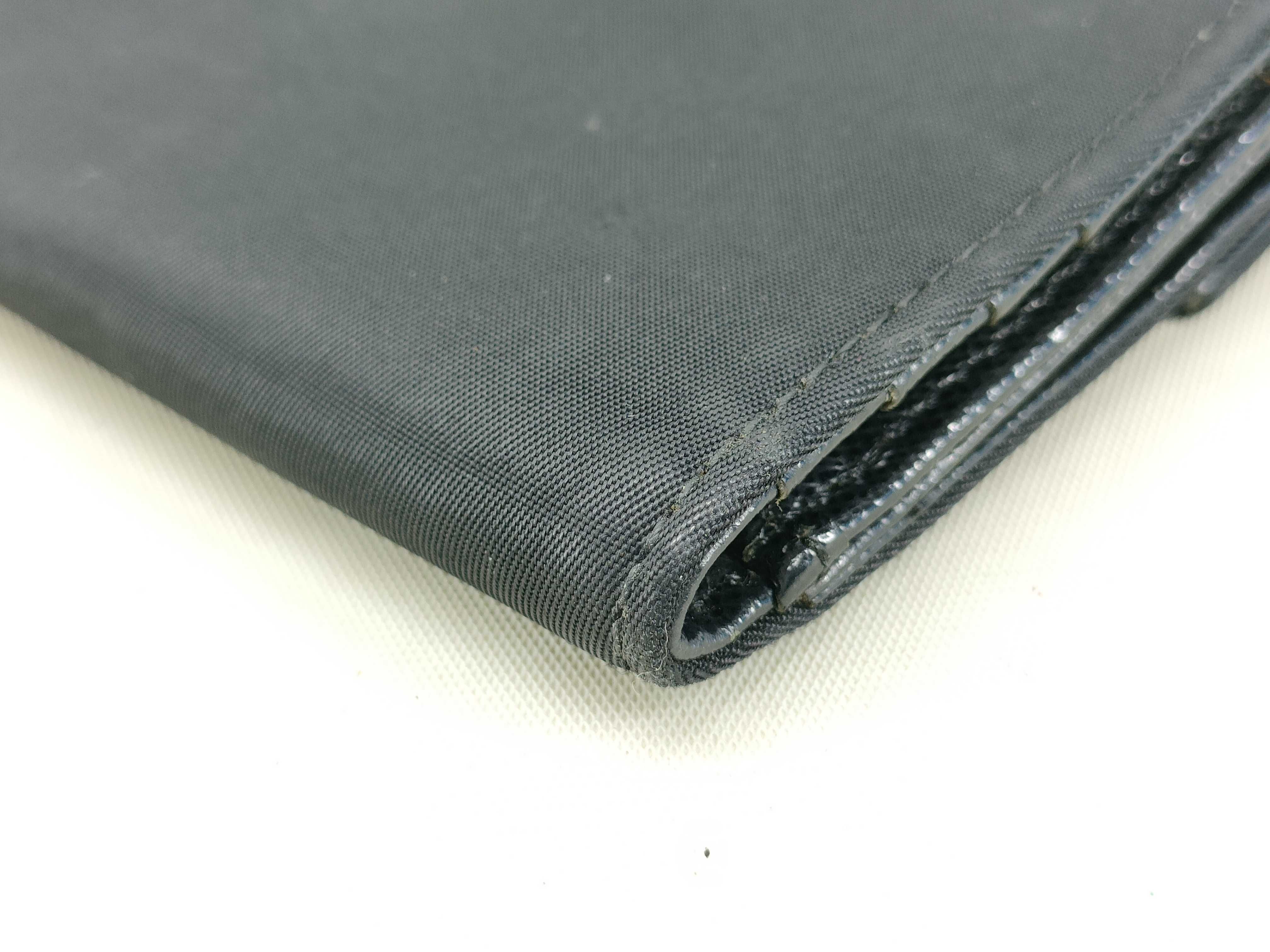 nylon bifold wallet with triangular logo hardware. — view 3
