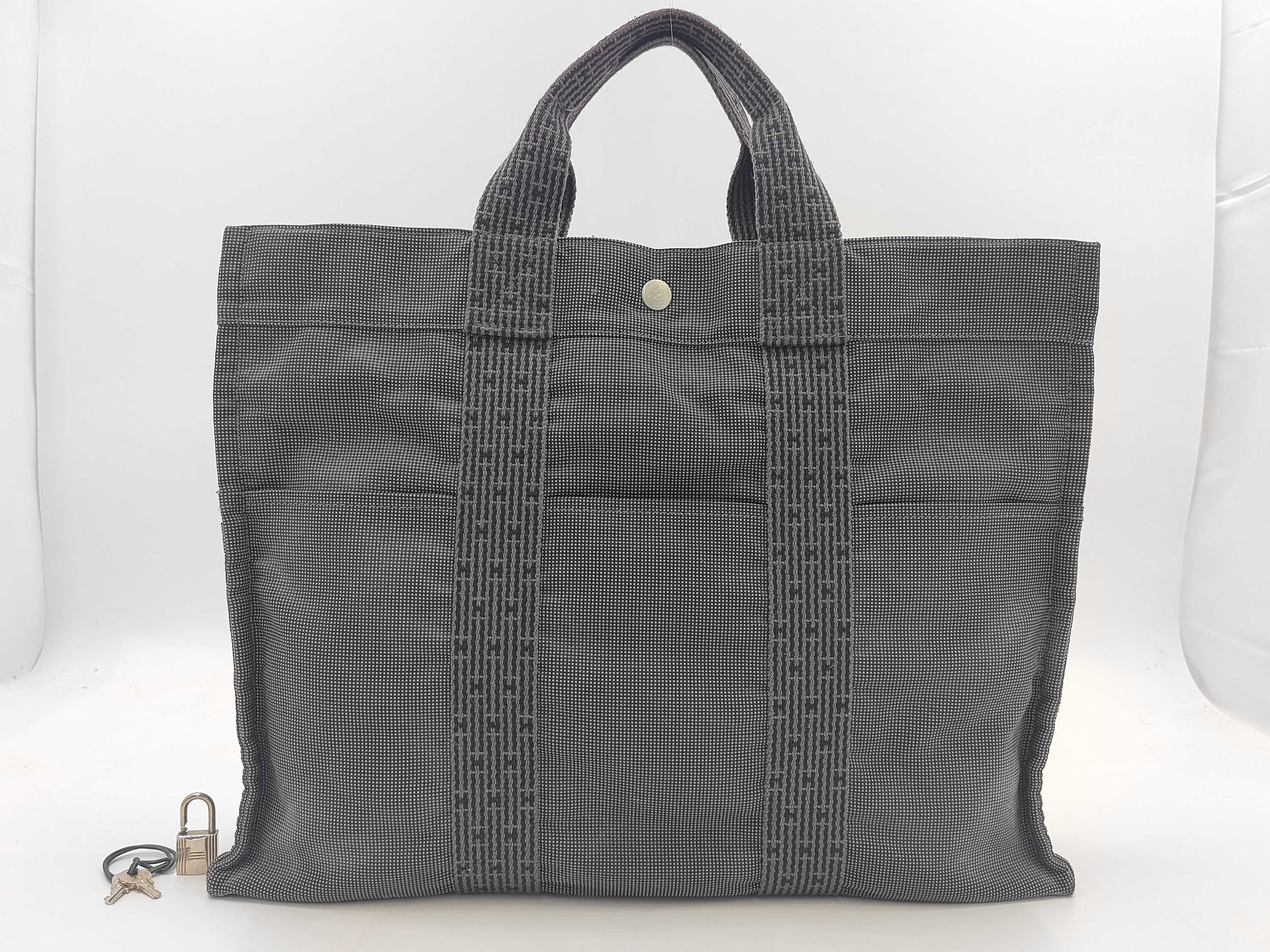 Herline Grey Tote Bag MM Handbag with Padlock Tote Bag