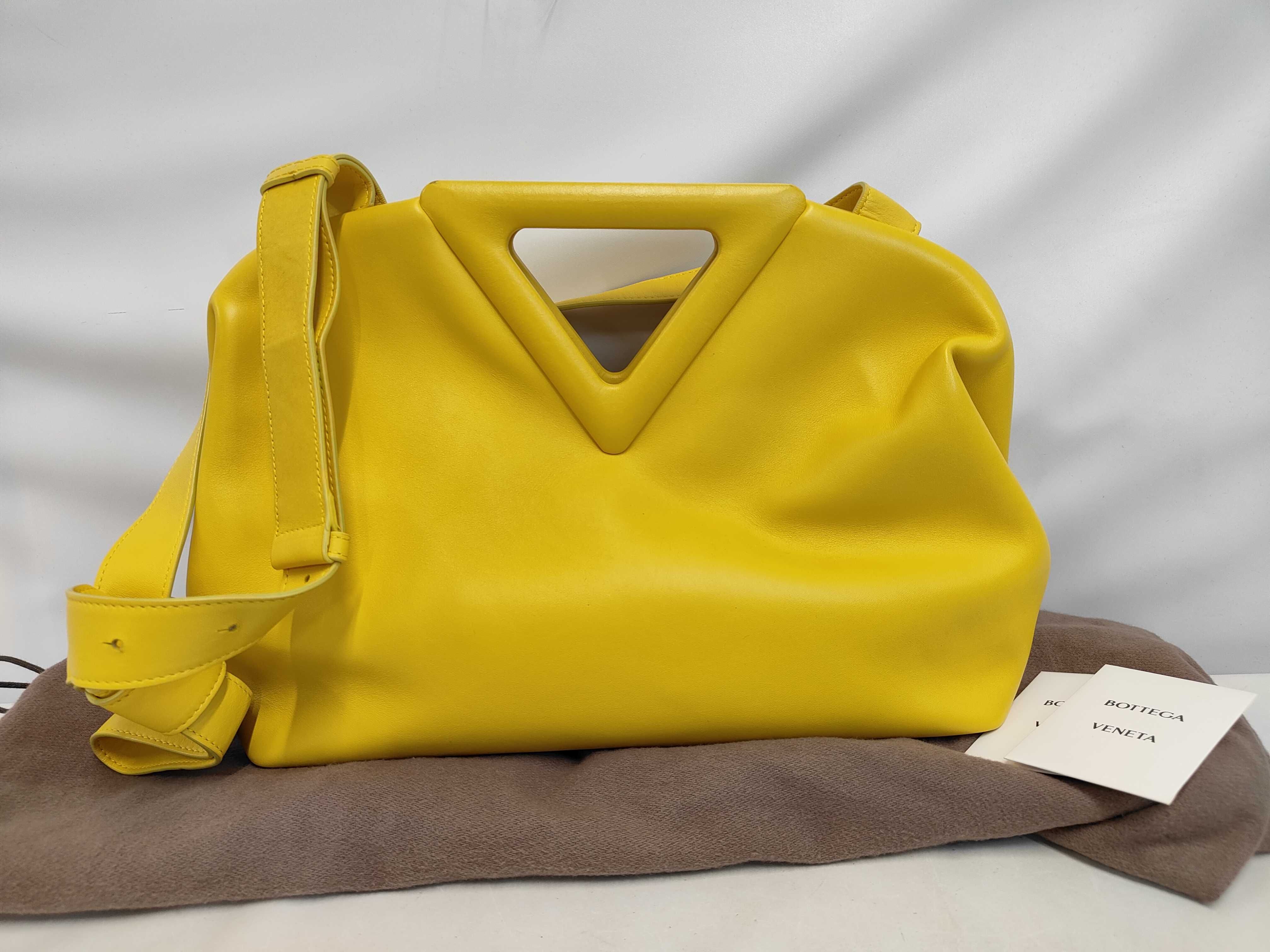 Leather Triangle Shoulder Bag