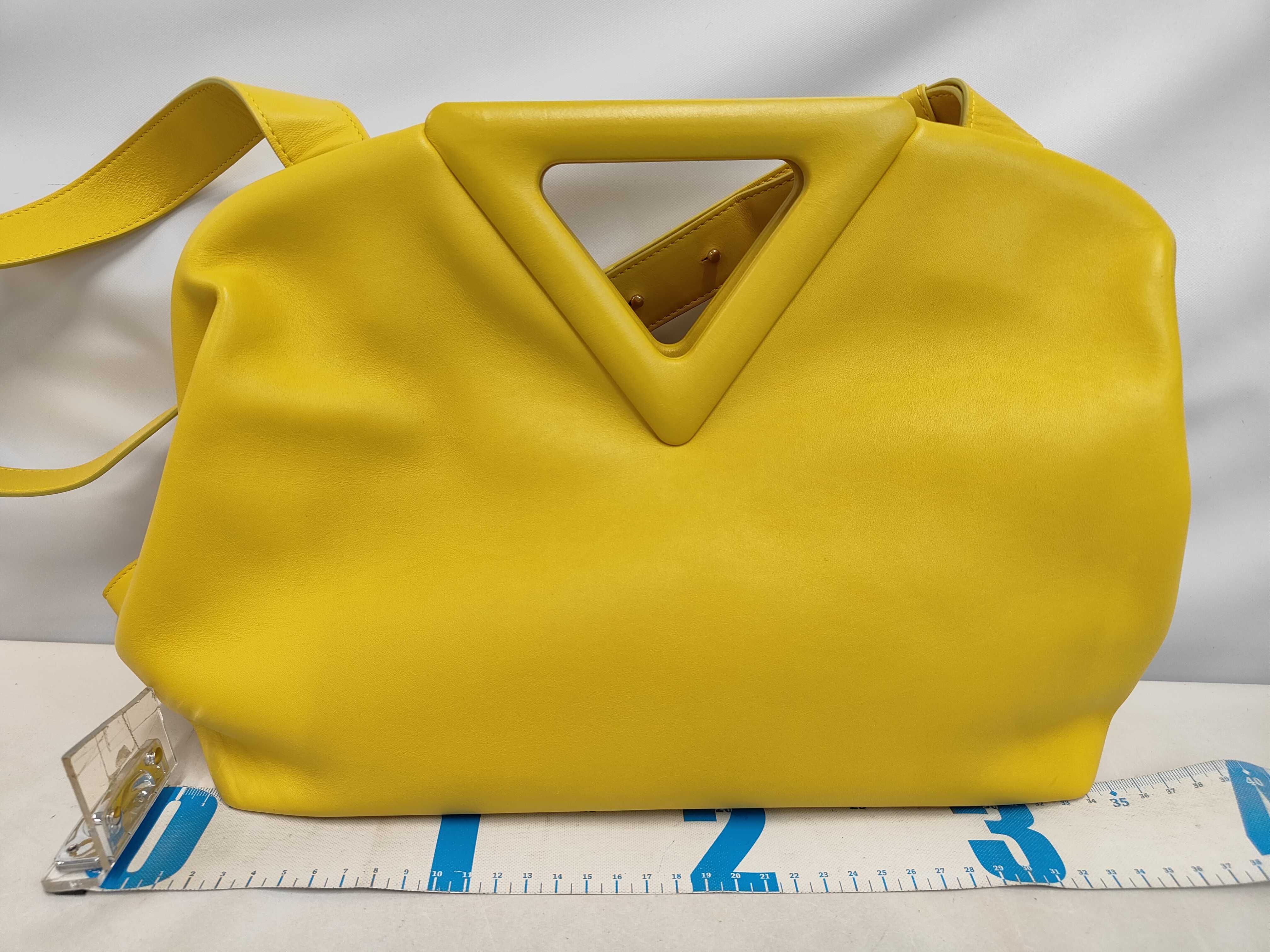 Leather Triangle Shoulder Bag — view 2
