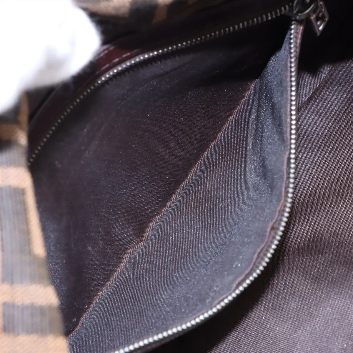 Zucca Mamma Bucket Canvas x Leather Shoulder Bag Brown 26424 — view 7