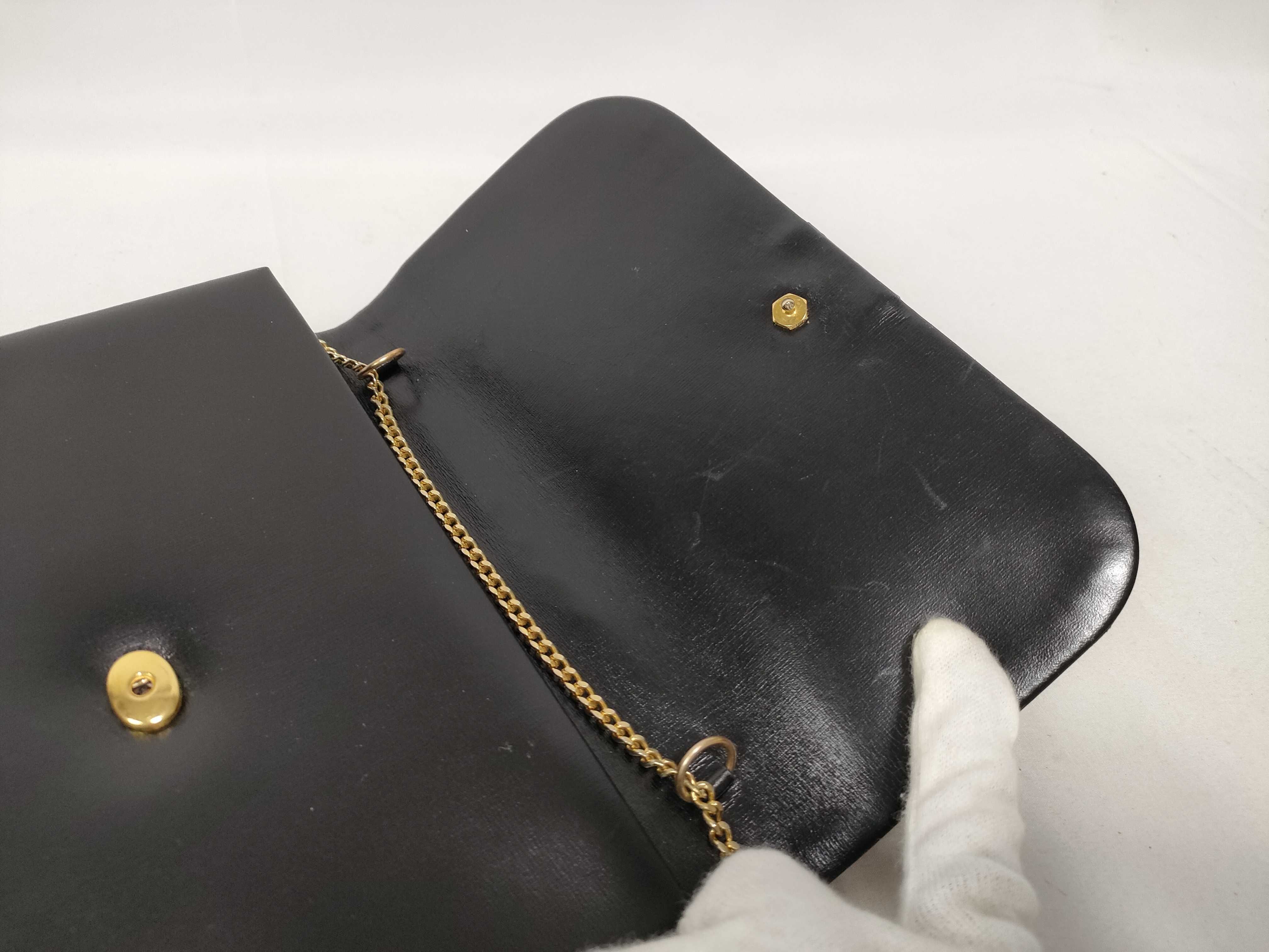 Leather Mini Chain Shoulder Bag — view 11