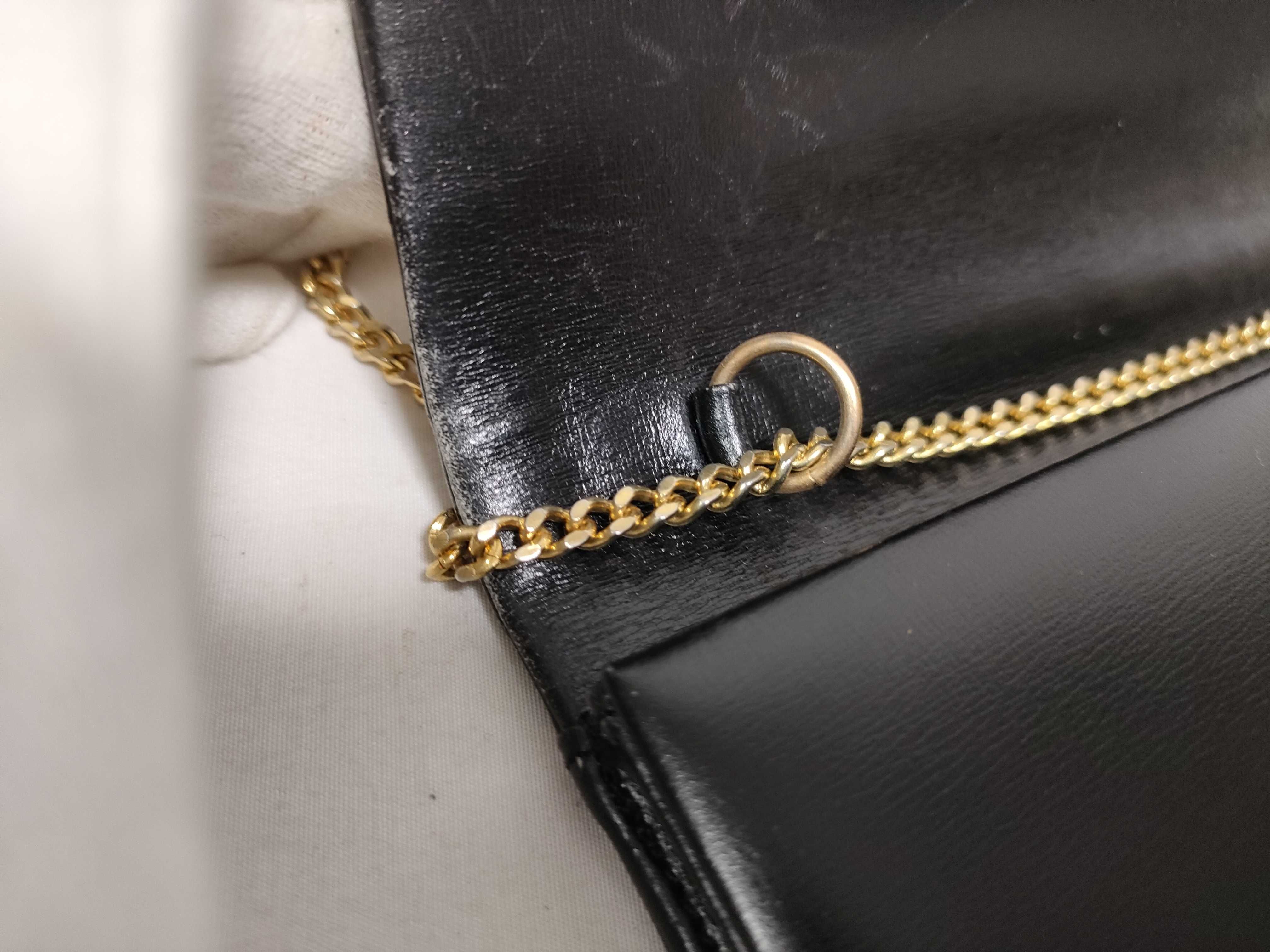 Leather Mini Chain Shoulder Bag — view 12