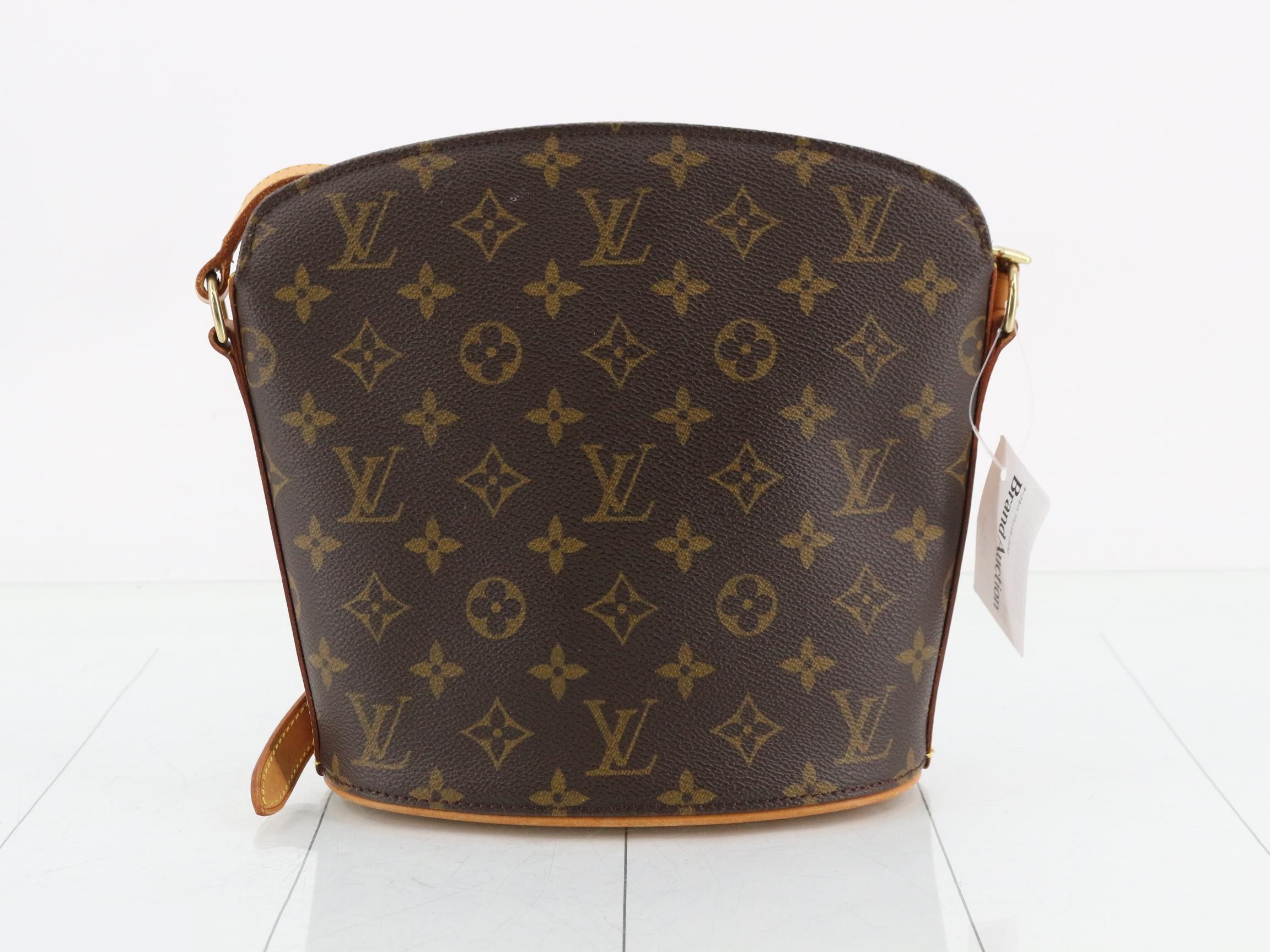 Monogram Drouot Shoulder Bag VI0020 Brown — view 2
