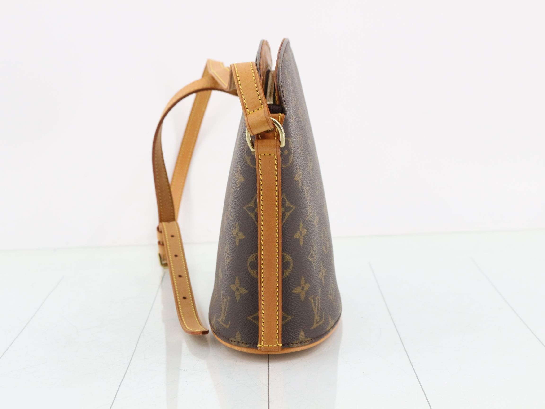 Monogram Drouot Shoulder Bag VI0020 Brown — view 3