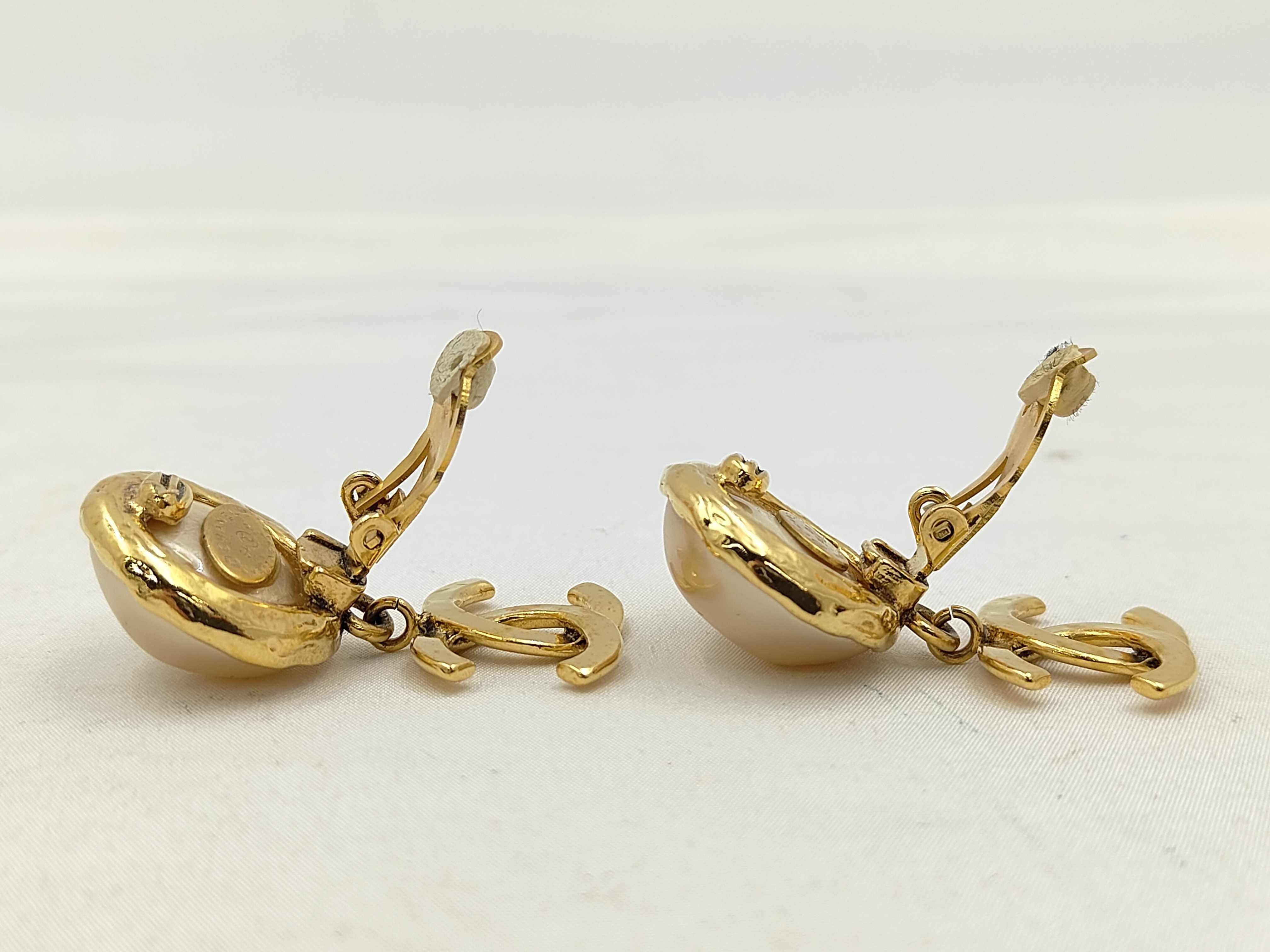 94P Pearl Logo Earrings — view 4