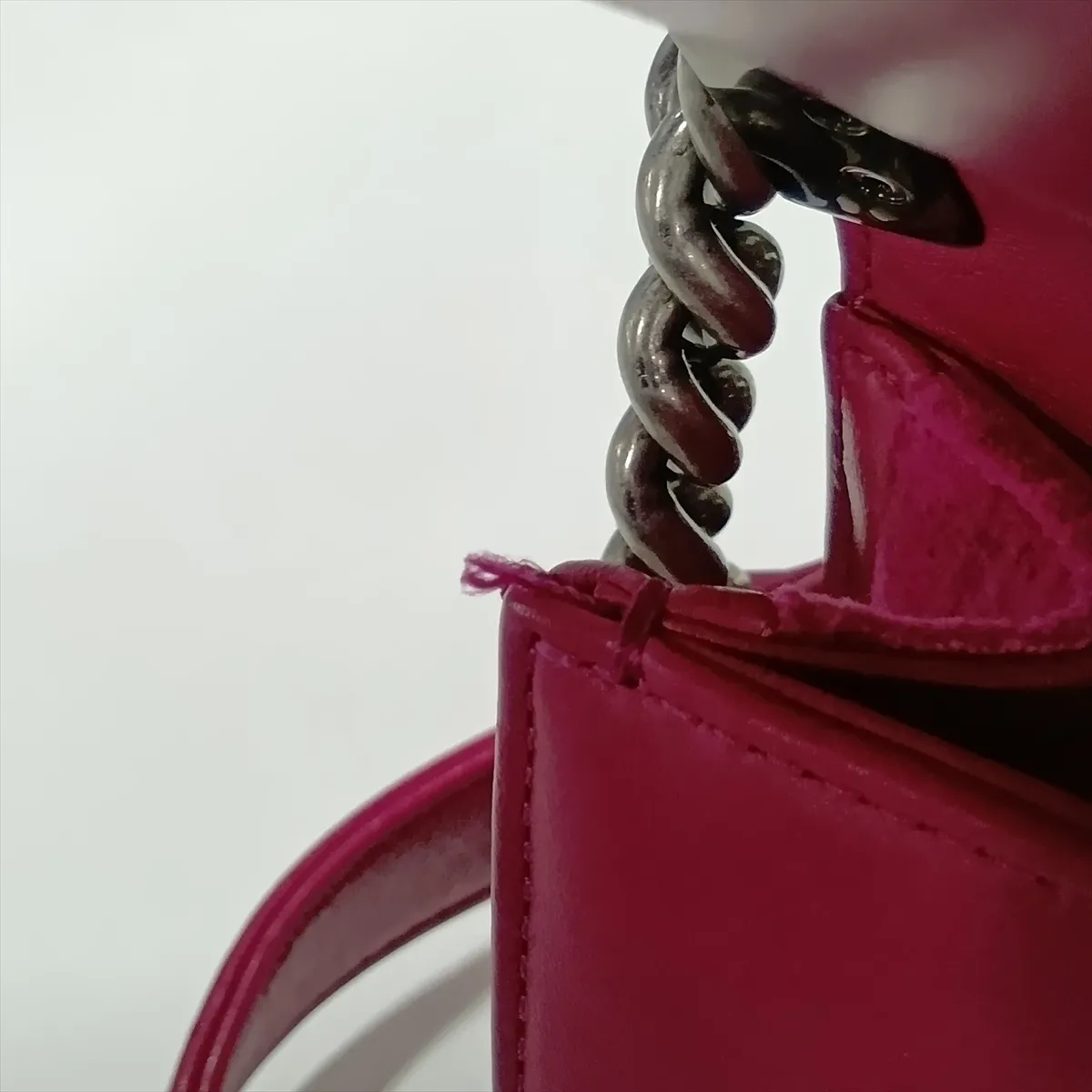 Boy Chanel 20 Small Velour x Leather Chain Shoulder Bag, Purple, Gunmetal Hardware, 17329908, Serial Number 17, A67085 — view 13