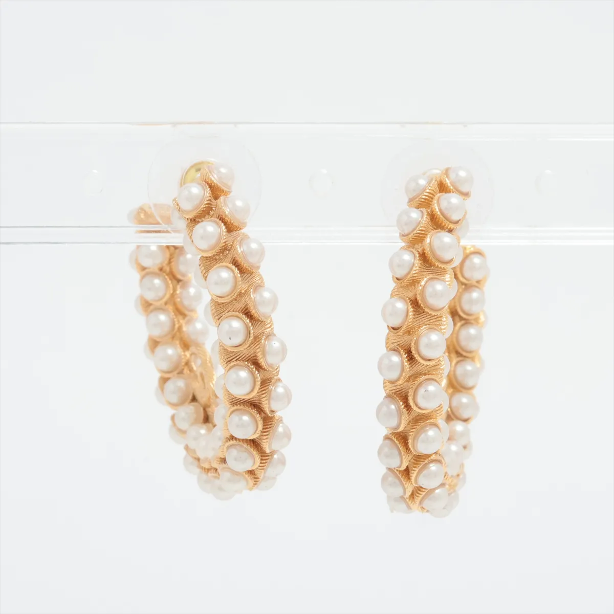Cocomark B23A Earrings (for both ears) GP x Fake Pearl Gold — view 2