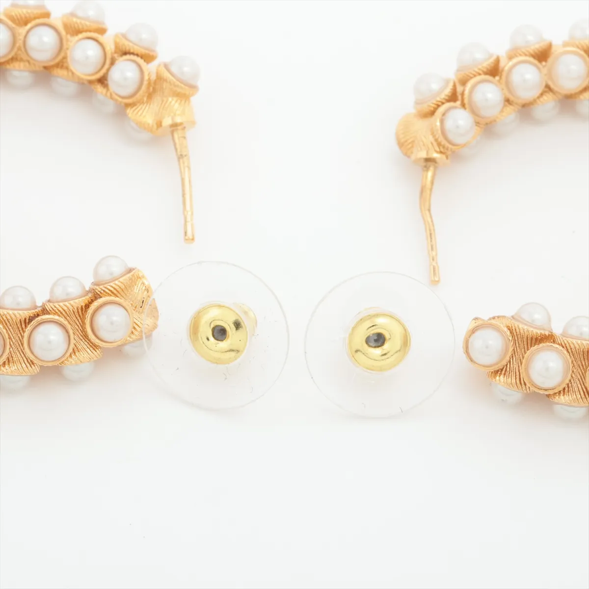 Cocomark B23A Earrings (for both ears) GP x Fake Pearl Gold — view 4