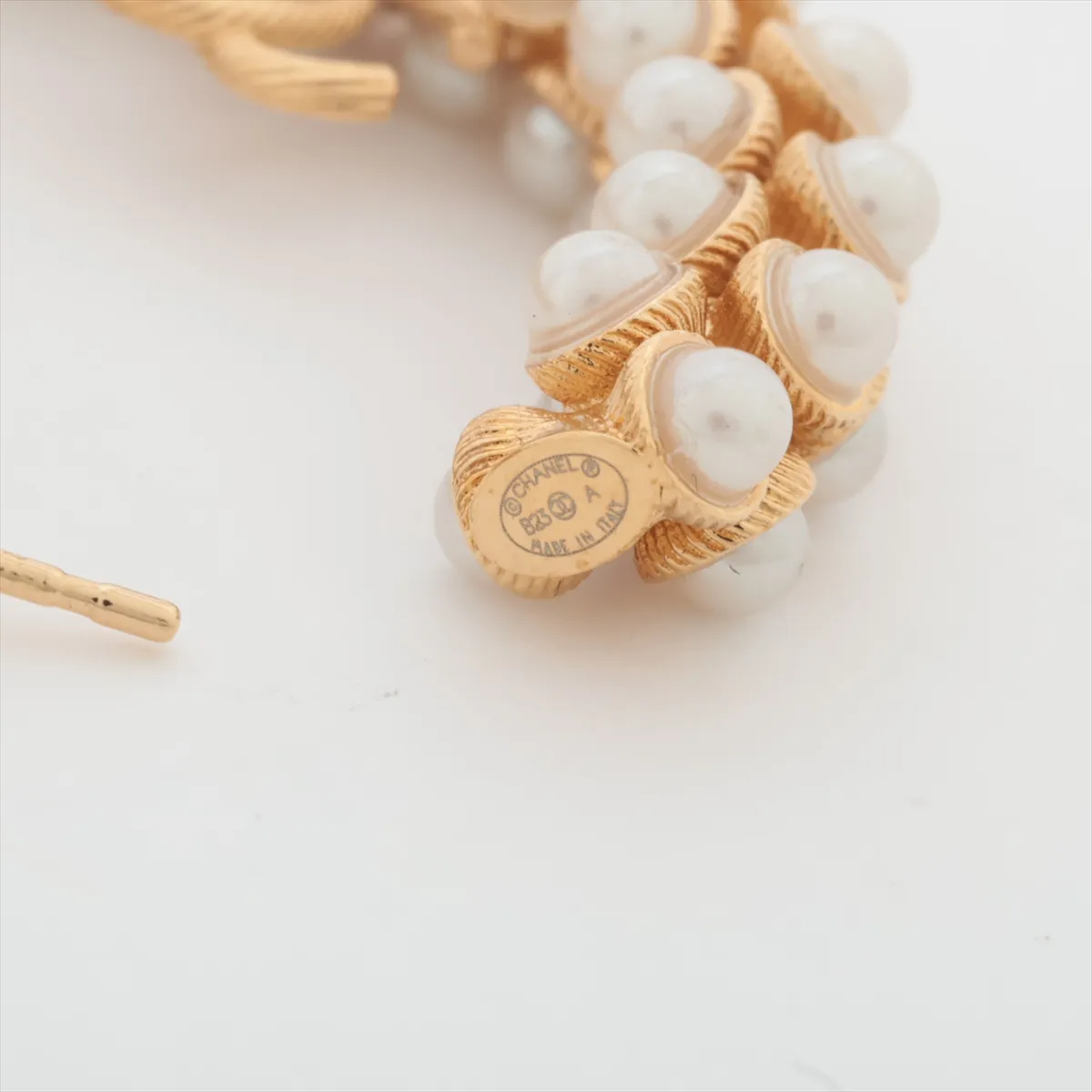 Cocomark B23A Earrings (for both ears) GP x Fake Pearl Gold — view 5