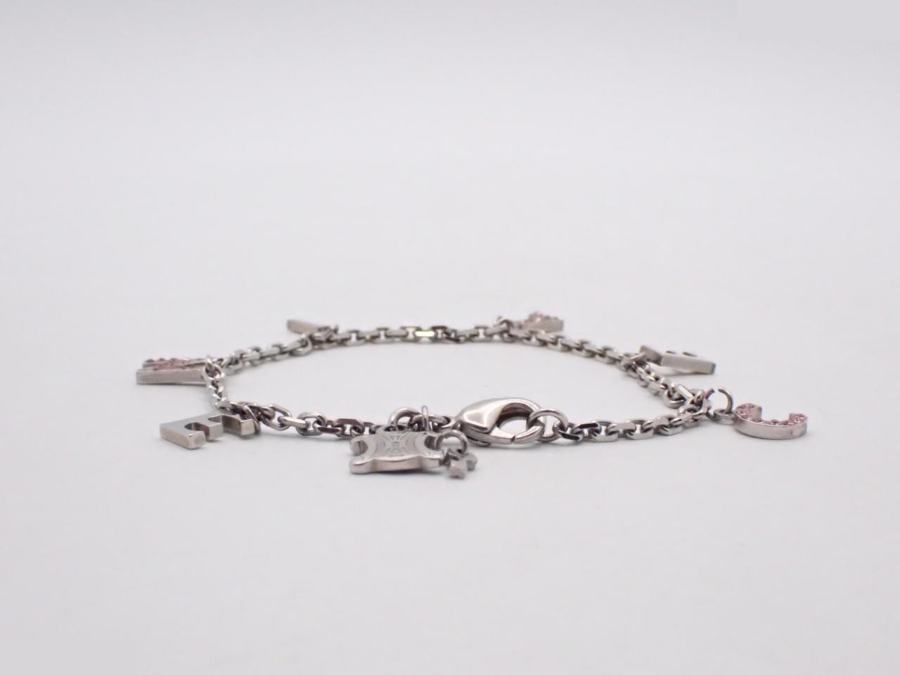 Bracelet with logo, Triomphe design, silver, wrist circumference approximately 17cm — view 2