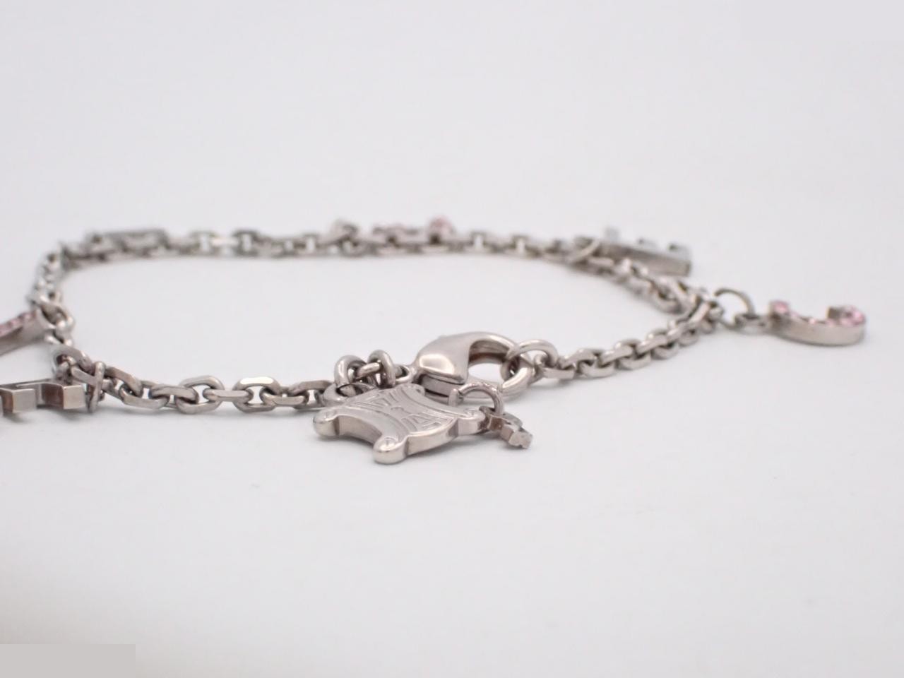 Bracelet with logo, Triomphe design, silver, wrist circumference approximately 17cm — view 3