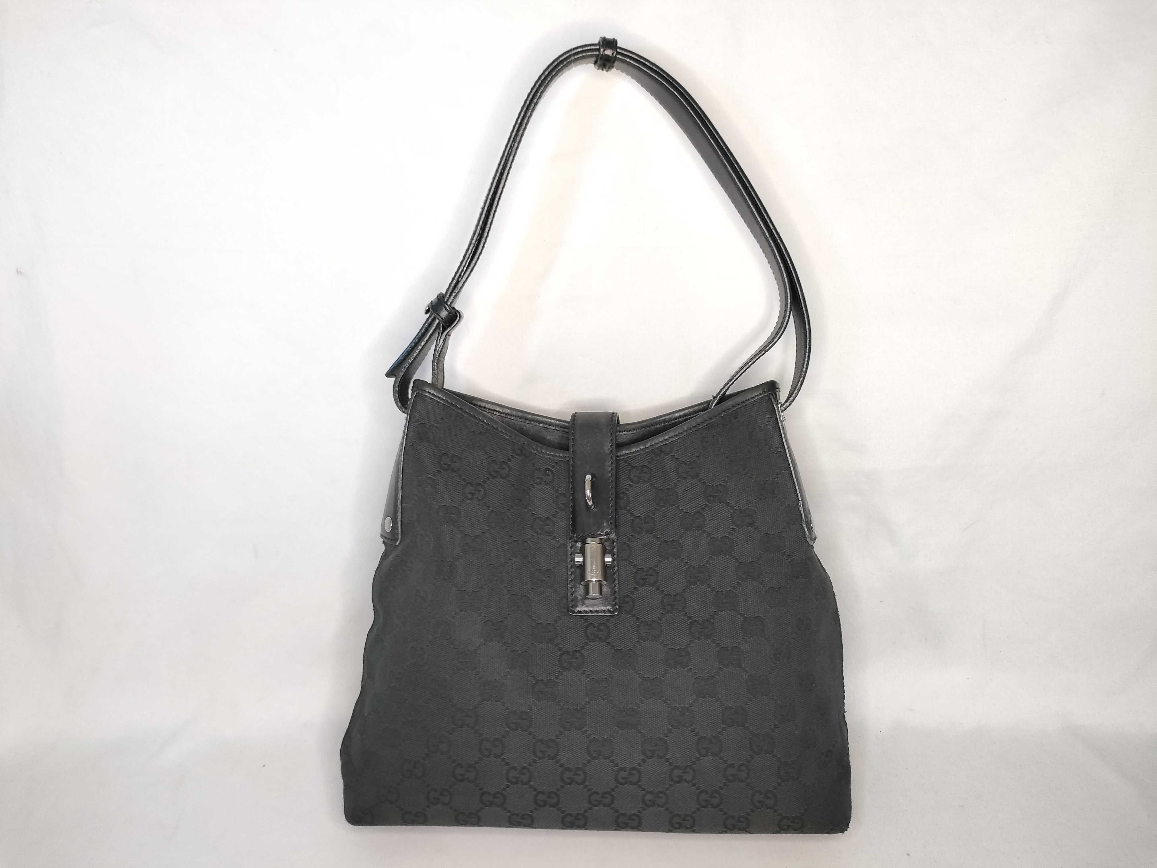 GG Canvas One-Shoulder Bag, Black Shoulder Bag