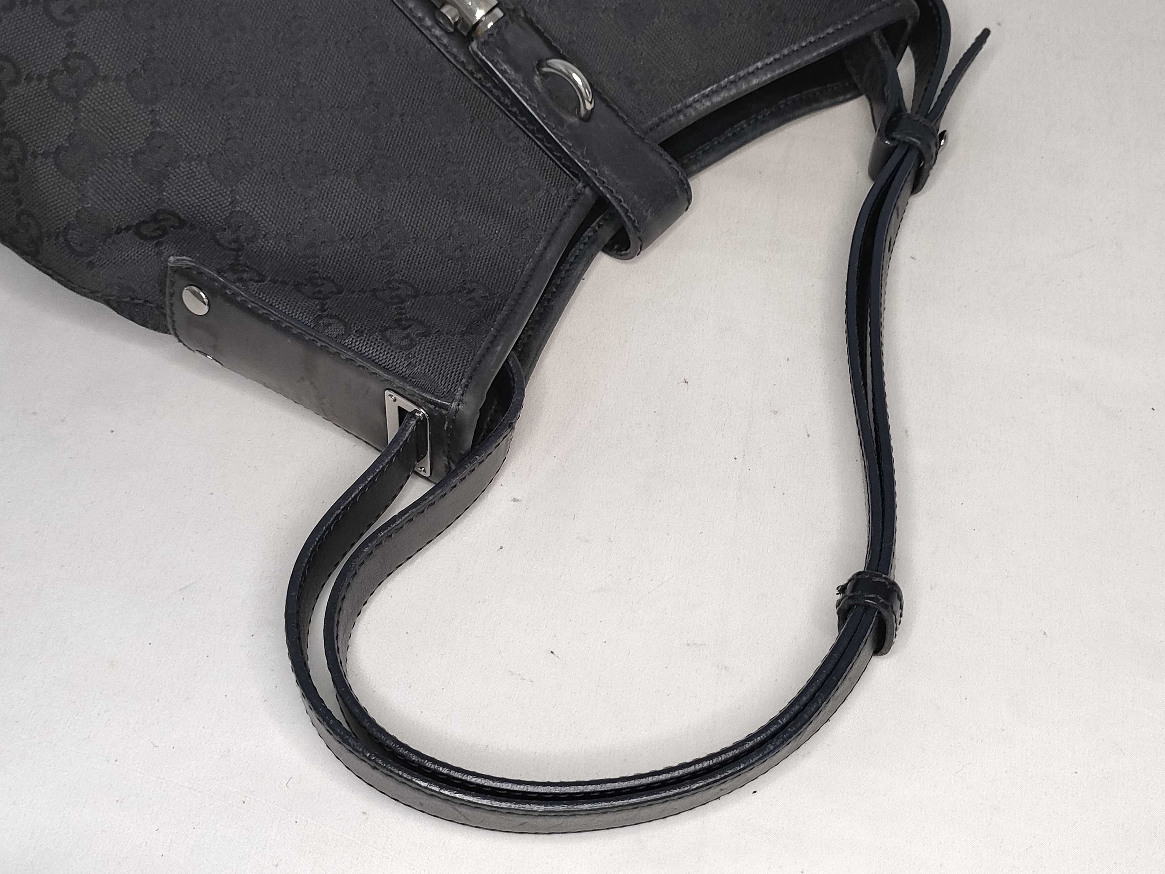 GG Canvas One-Shoulder Bag, Black Shoulder Bag — view 3