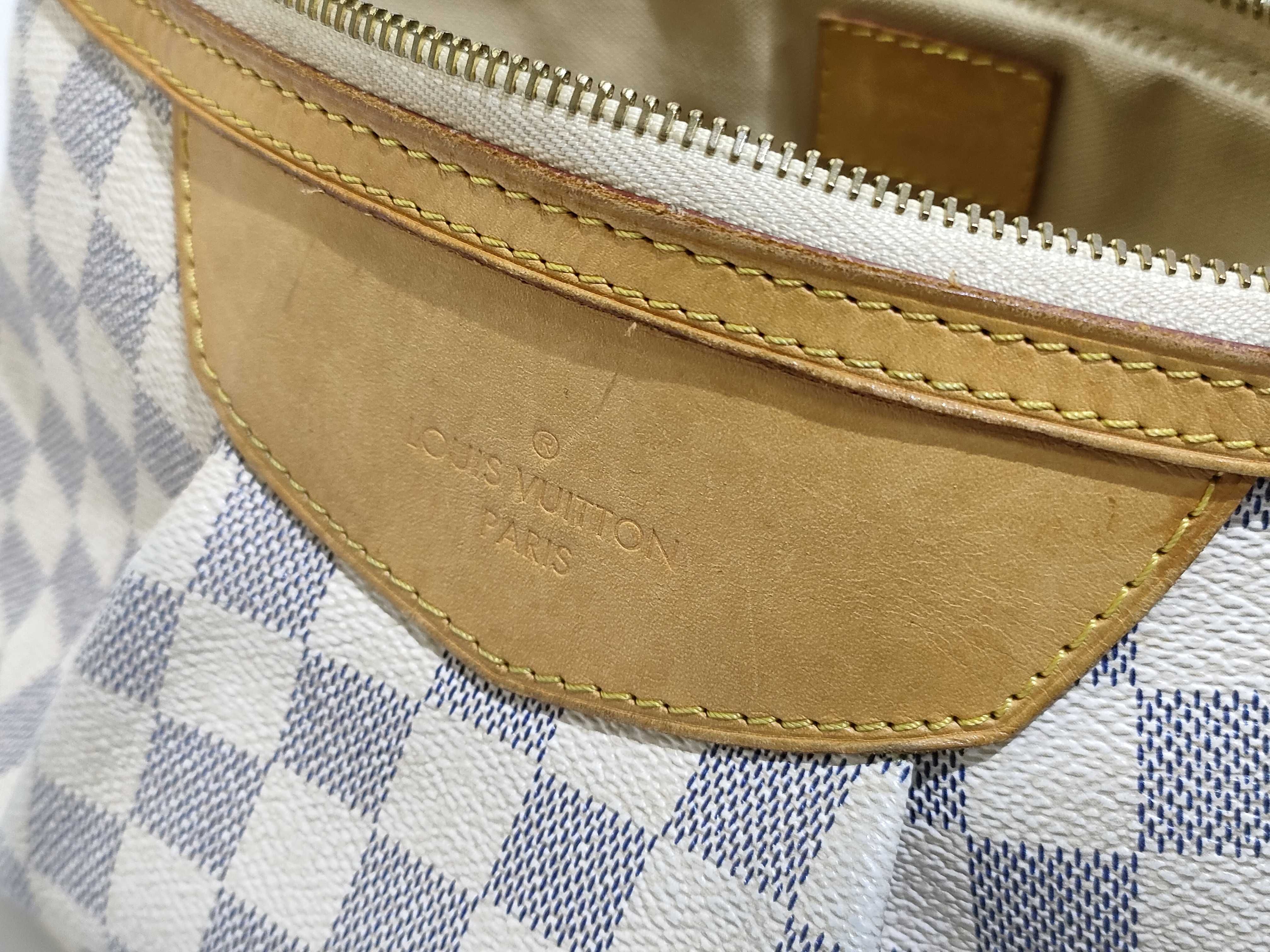 Damier Azur Siracusa PM N41113 GI2153 White Shoulder Bag — view 14