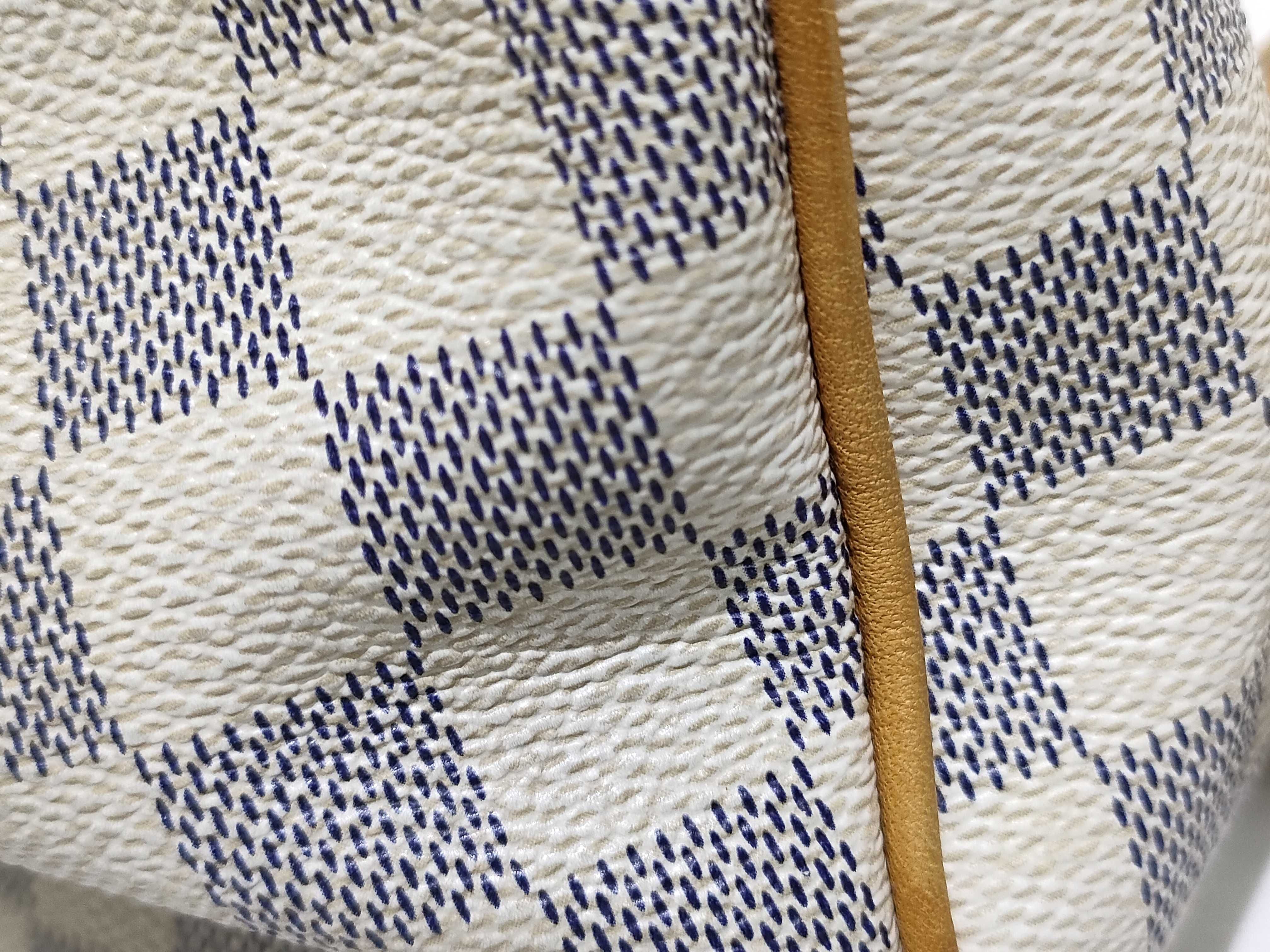 Damier Azur Siracusa PM N41113 GI2153 White Shoulder Bag — view 15