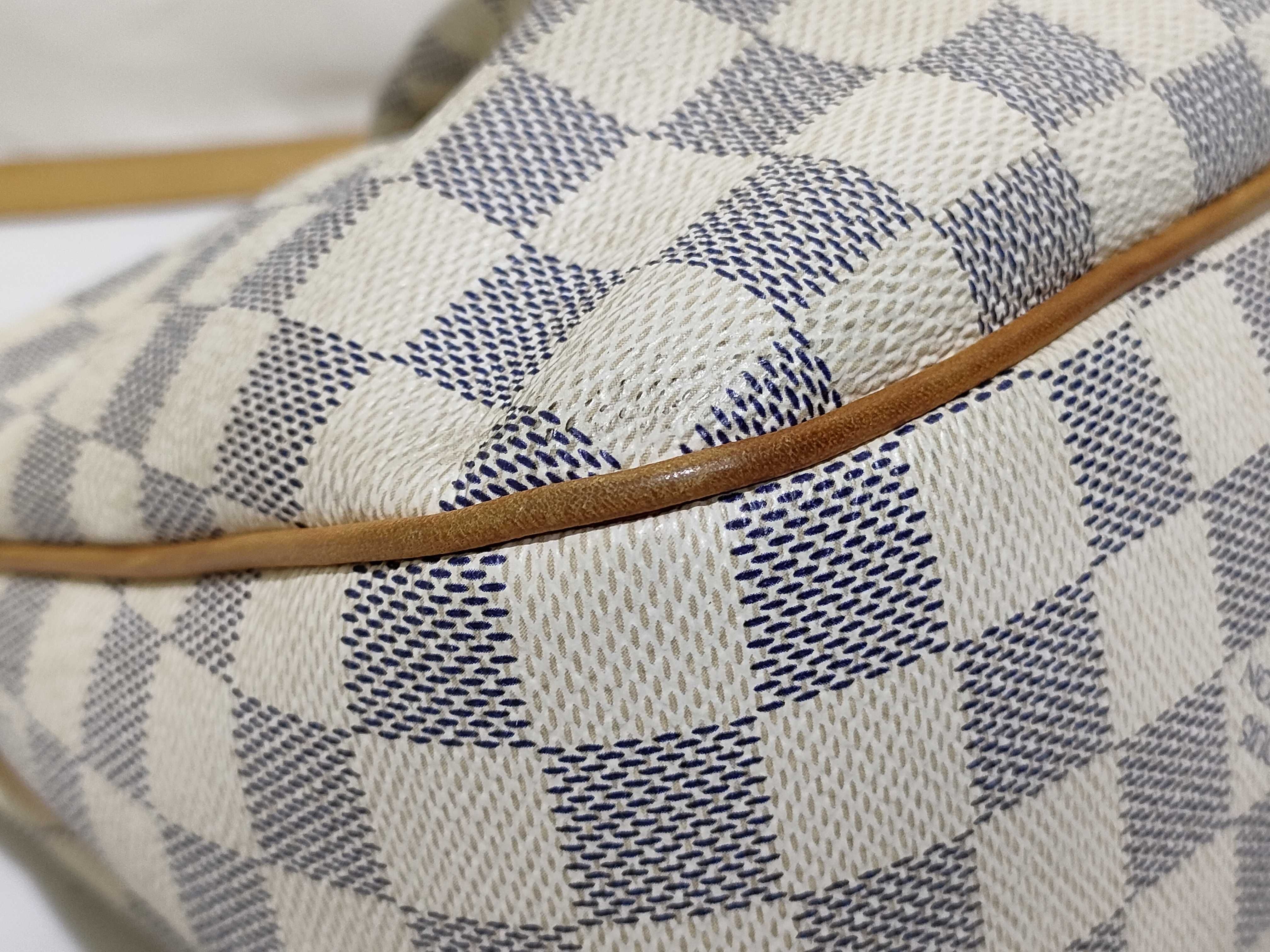 Damier Azur Siracusa PM N41113 GI2153 White Shoulder Bag — view 6