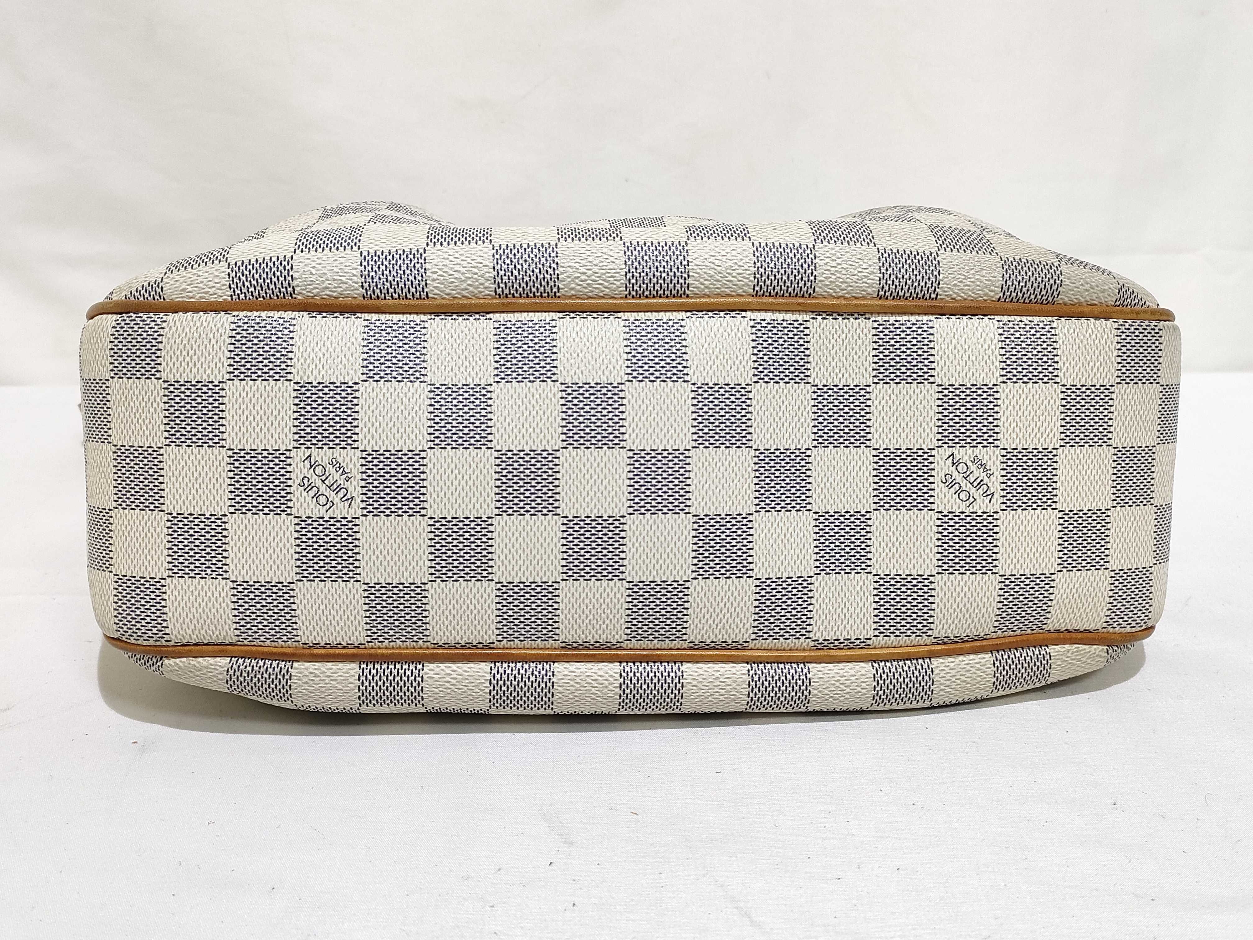 Damier Azur Siracusa PM N41113 GI2153 White Shoulder Bag — view 7
