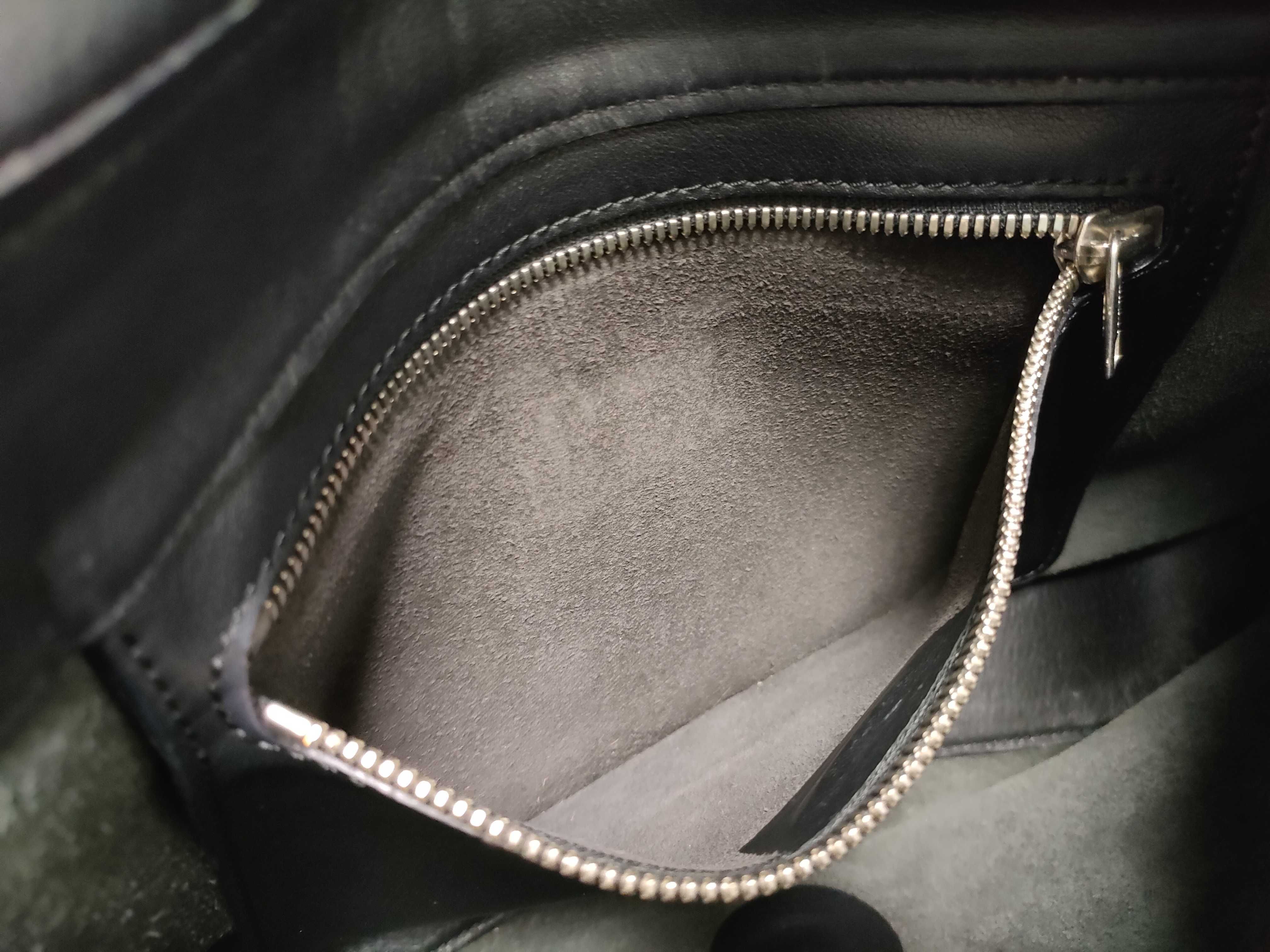 Leather Messenger Bag, Black Shoulder Bag — view 11