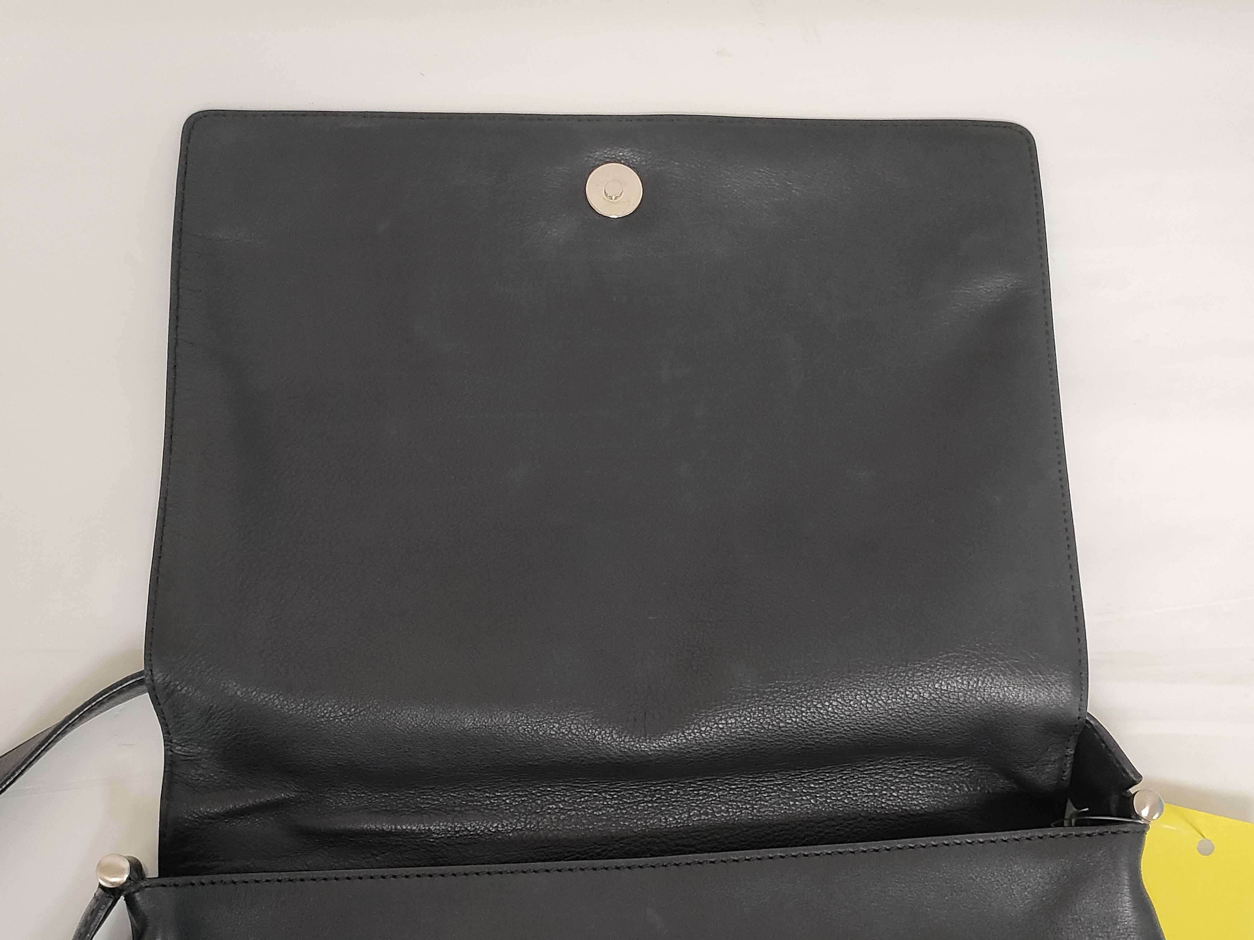 Leather Messenger Bag, Black Shoulder Bag — view 6