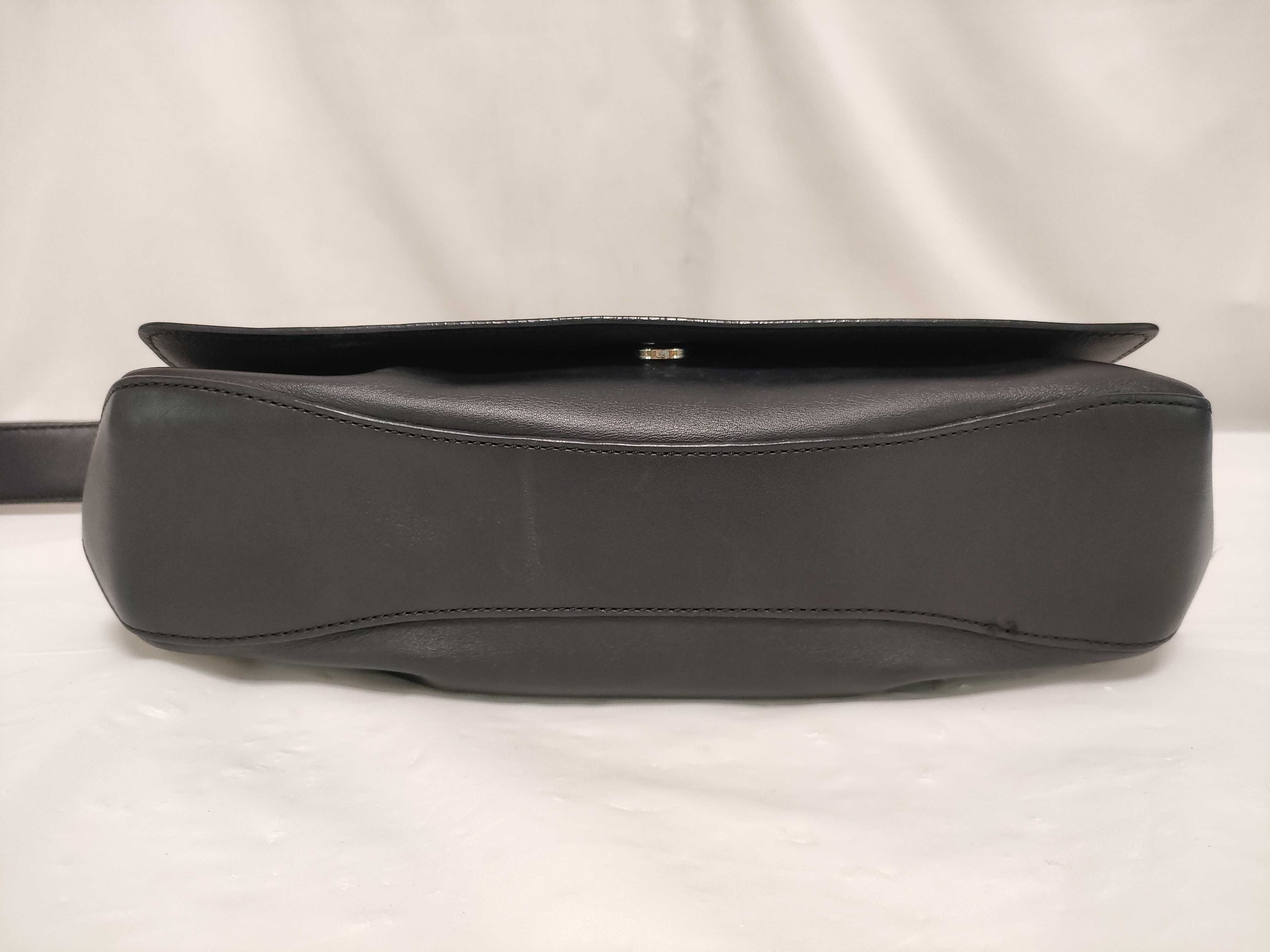 Leather Messenger Bag, Black Shoulder Bag — view 8