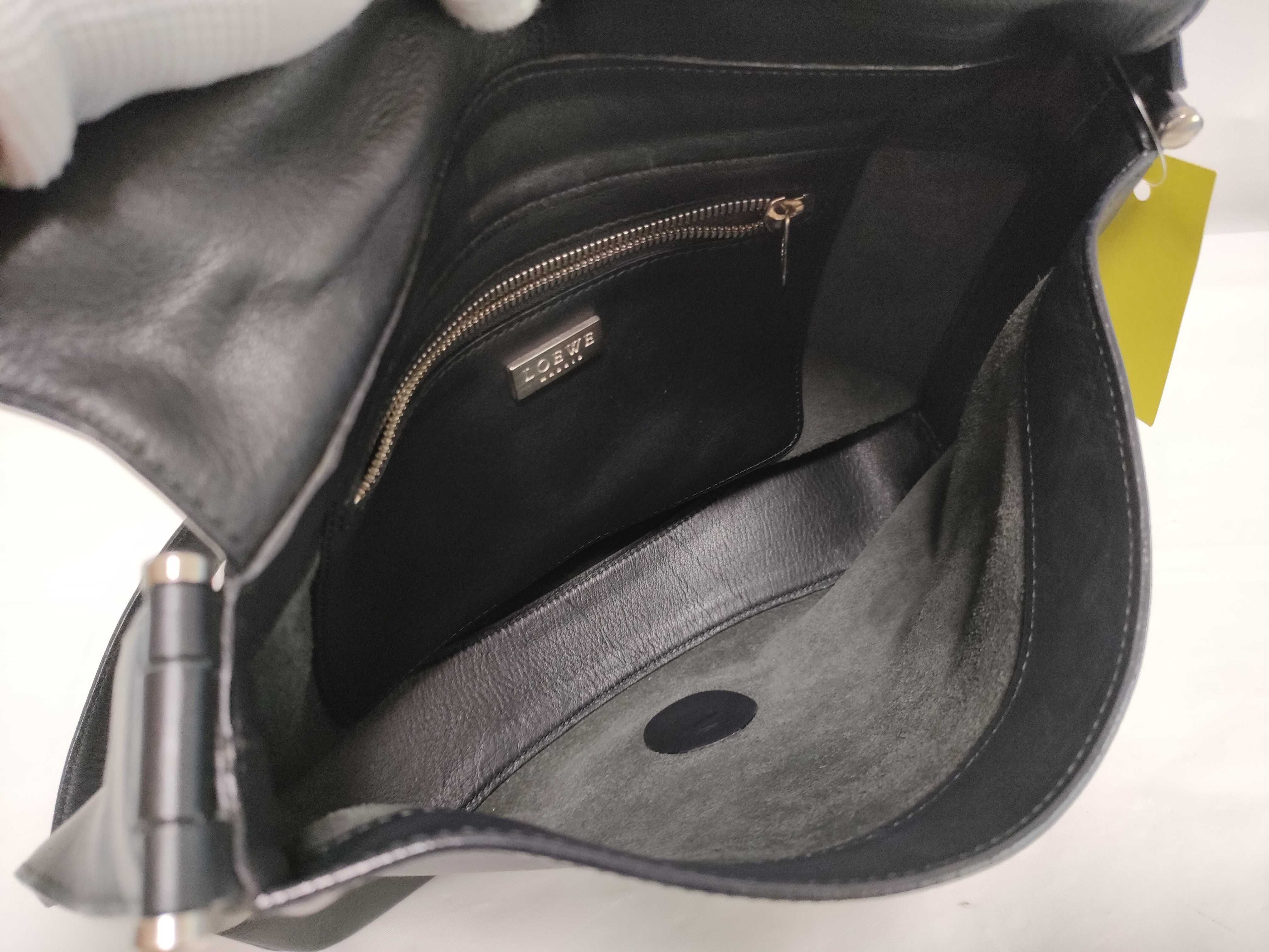 Leather Messenger Bag, Black Shoulder Bag — view 10