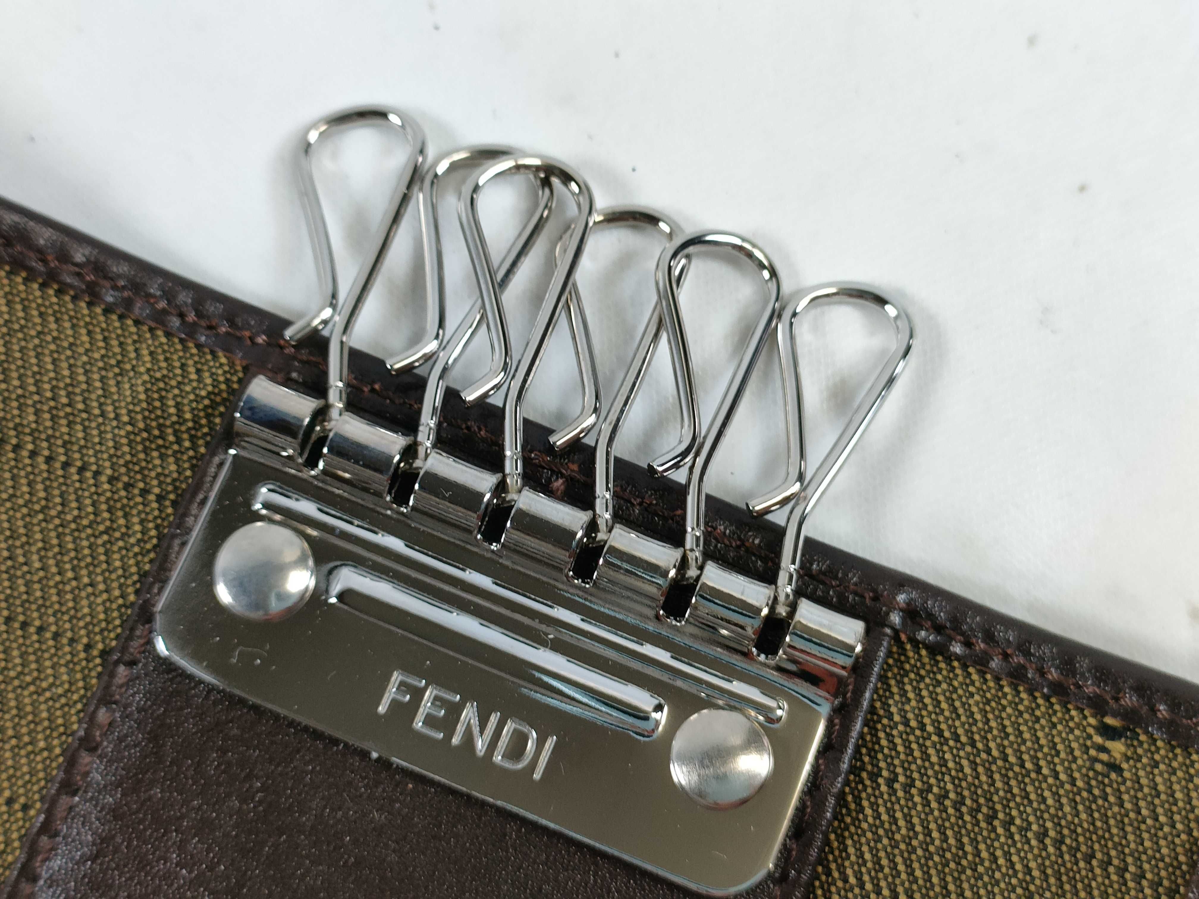 Zucca pattern key case, 6 hooks, unused. Key case/key holder. — view 9