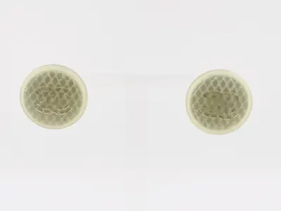 Coco Mark Matelassé Round Earrings 99S Silicone Rubber Gray Earrings
