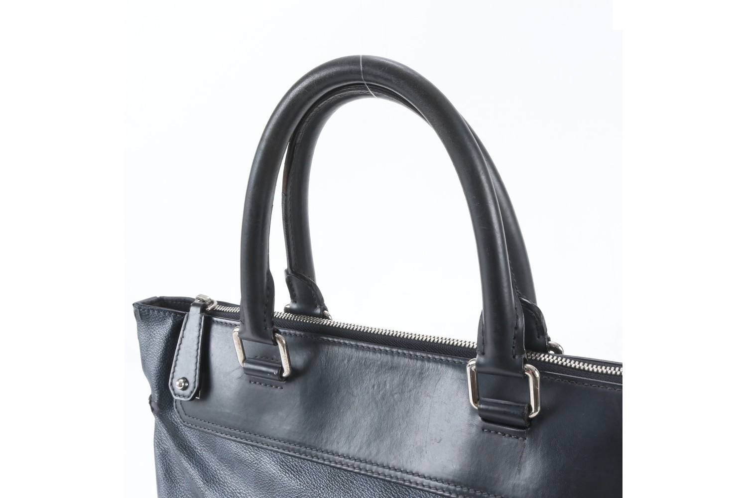 Damier Cobalt Greenwich N41351 Leather Tote Bag — view 2
