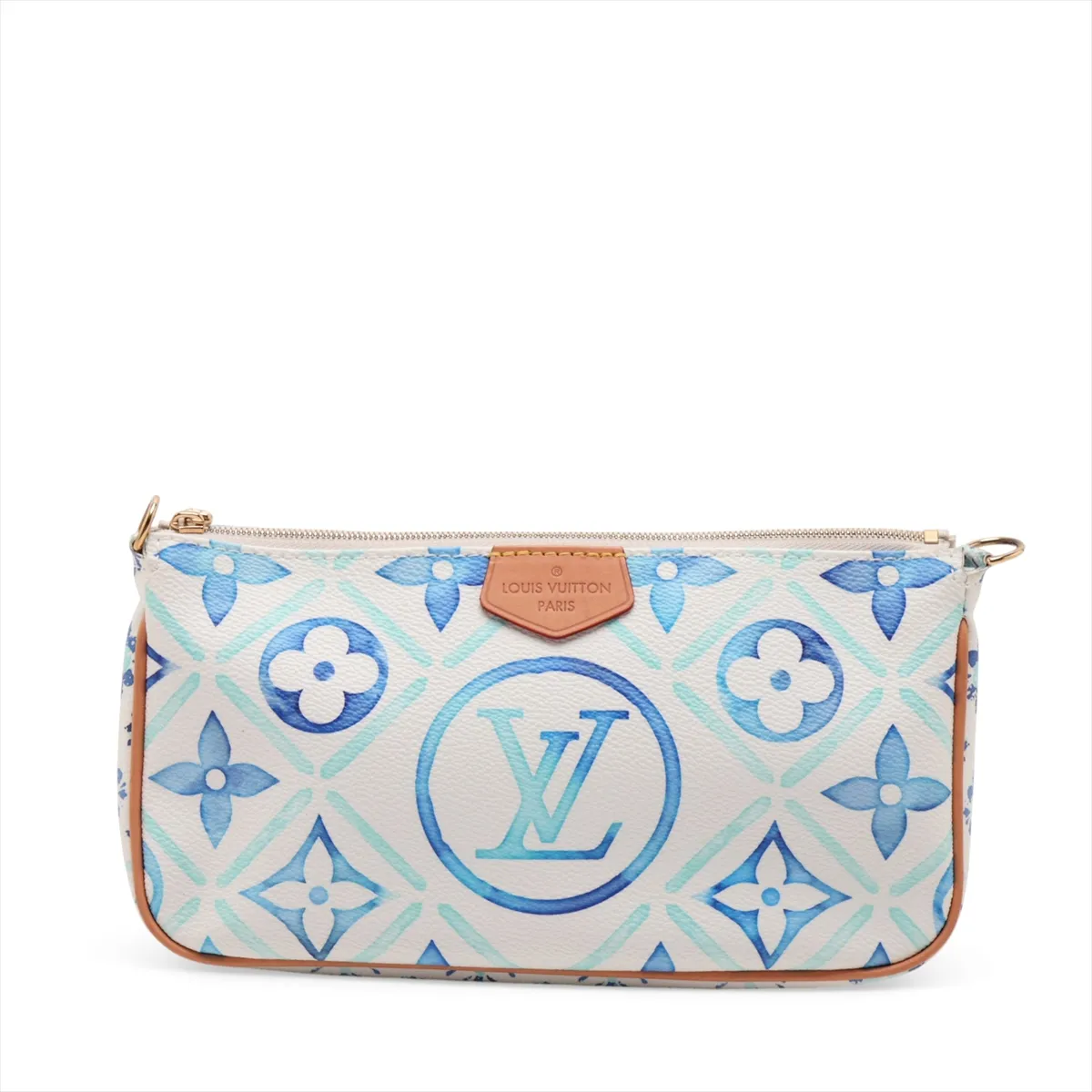 Monogram Tile Maxi Multi Pochette Accessoires M25374 White x Blue — view 3