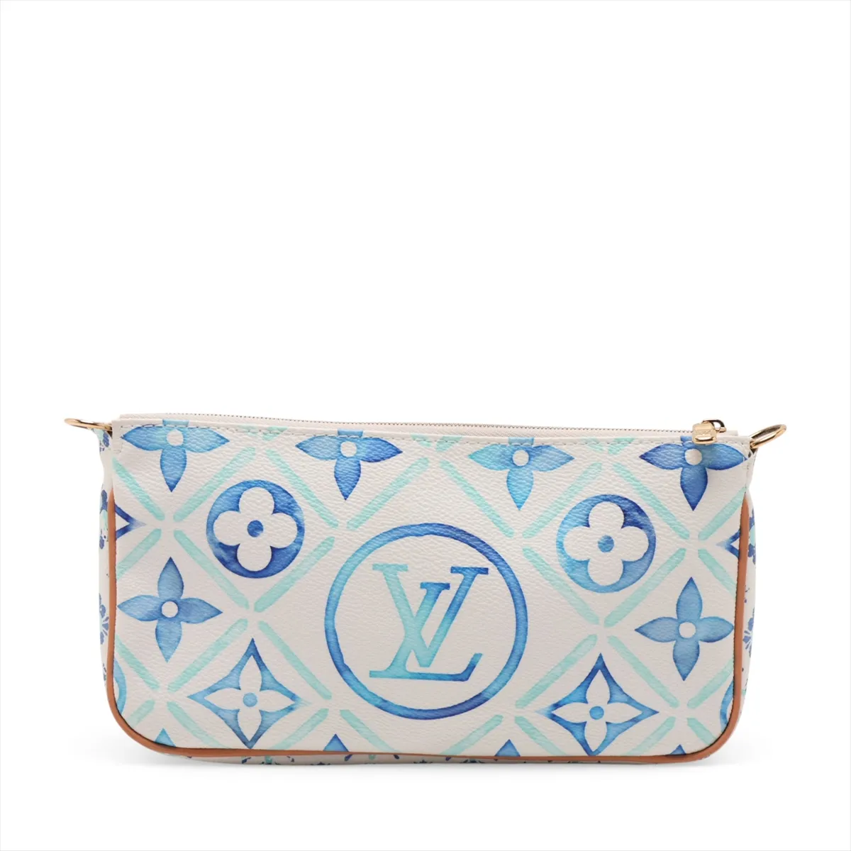 Monogram Tile Maxi Multi Pochette Accessoires M25374 White x Blue — view 4