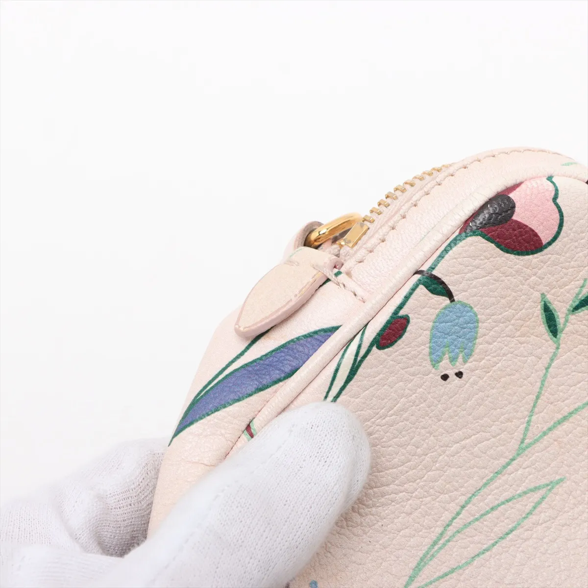 Madras Leather Shoulder Bag Pink — view 12