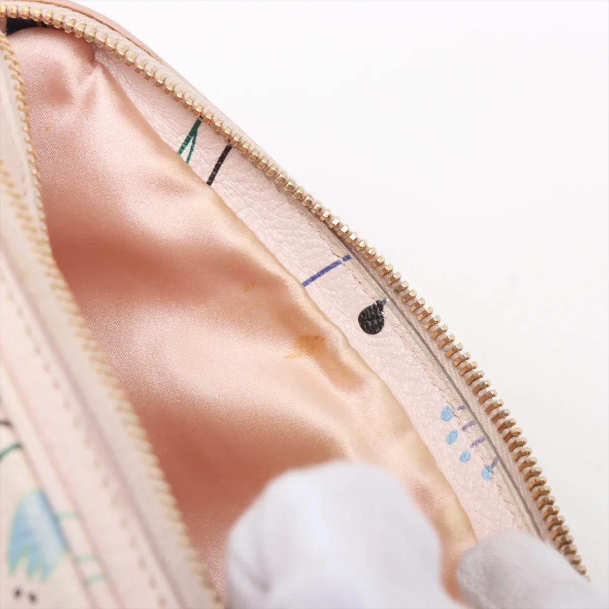 Madras Leather Shoulder Bag Pink — view 14