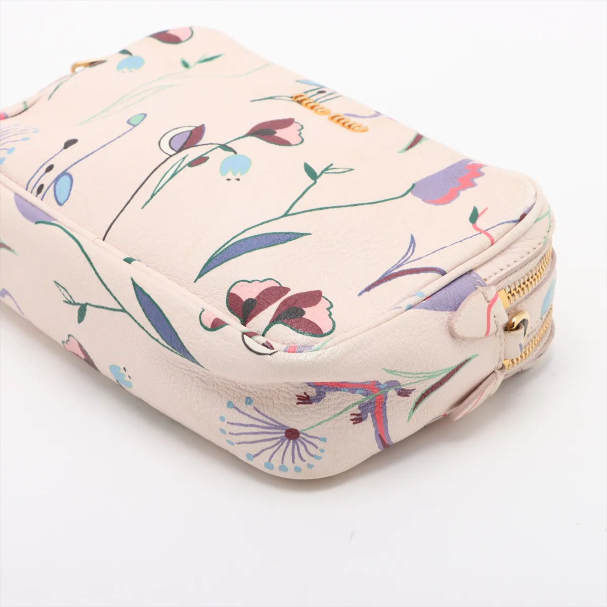 Madras Leather Shoulder Bag Pink — view 3