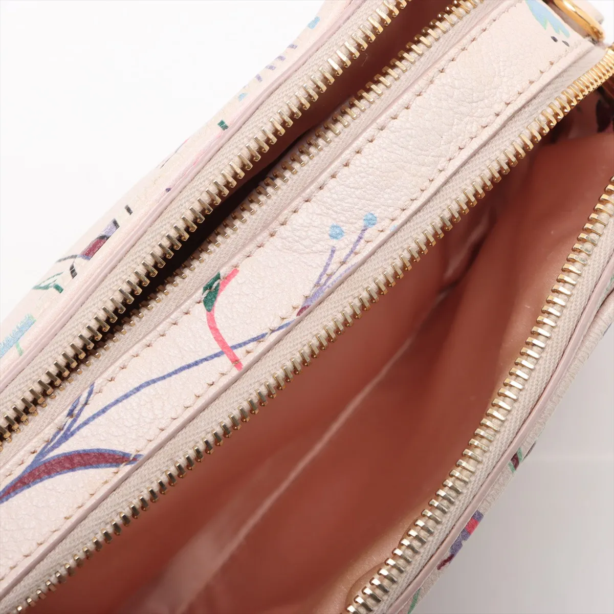 Madras Leather Shoulder Bag Pink — view 10