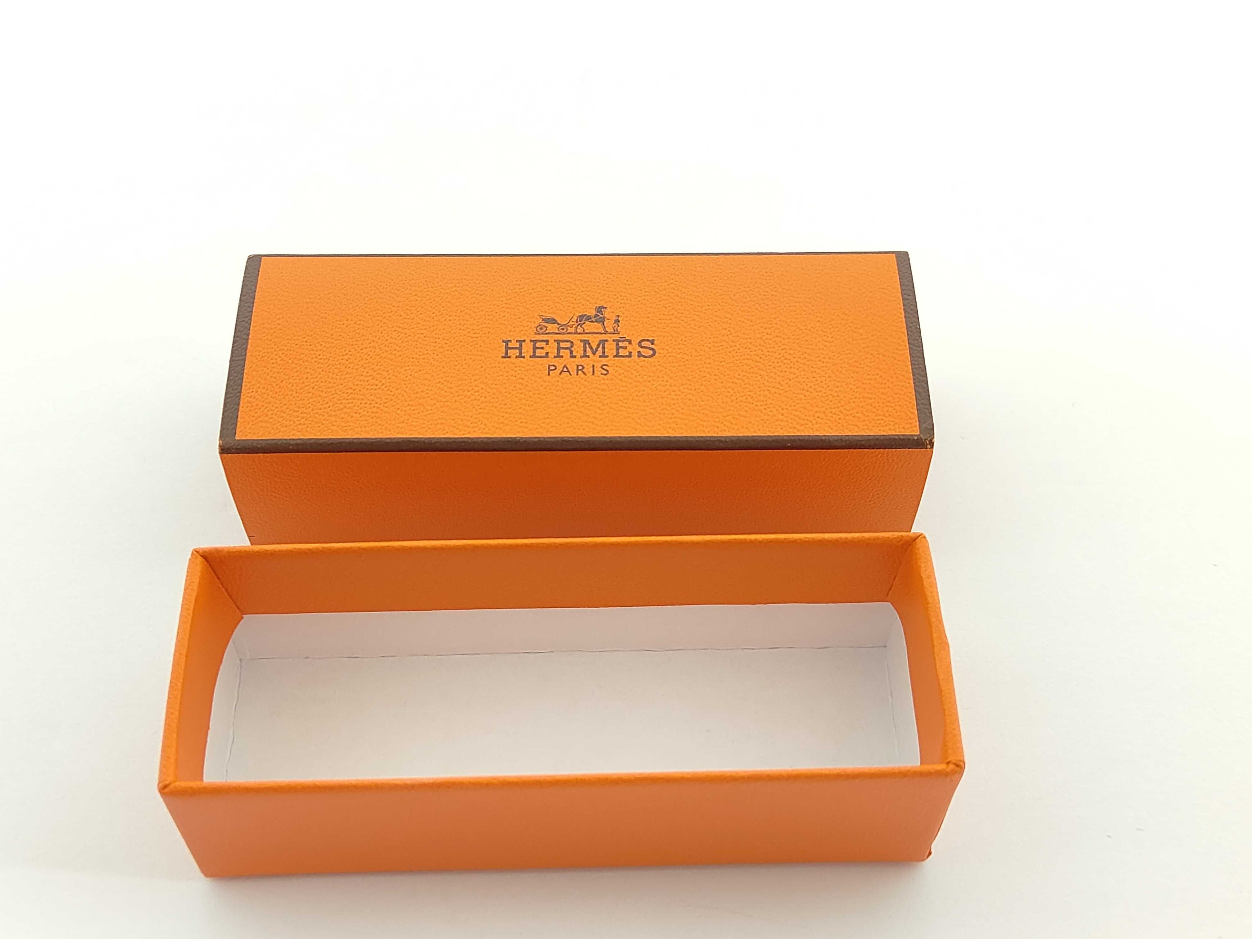 Sellier Cufflinks, Light Blue, Silver Hardware, Hermes Tie Clip & Cufflinks — view 10