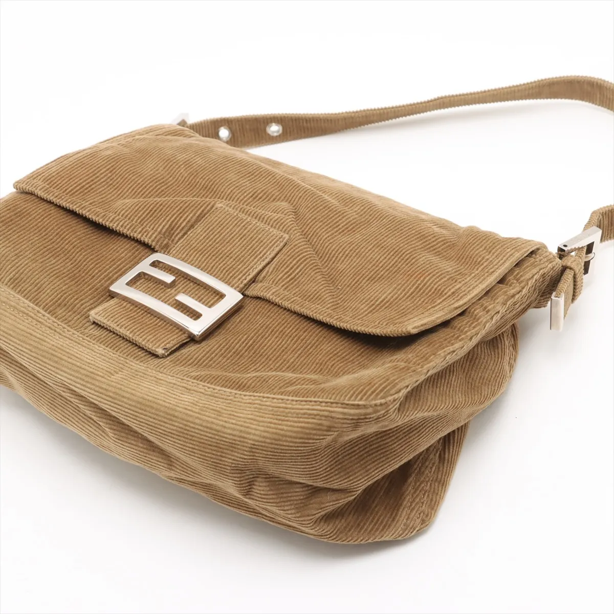 Mamma Bucket Corduroy Shoulder Bag Brown — view 3