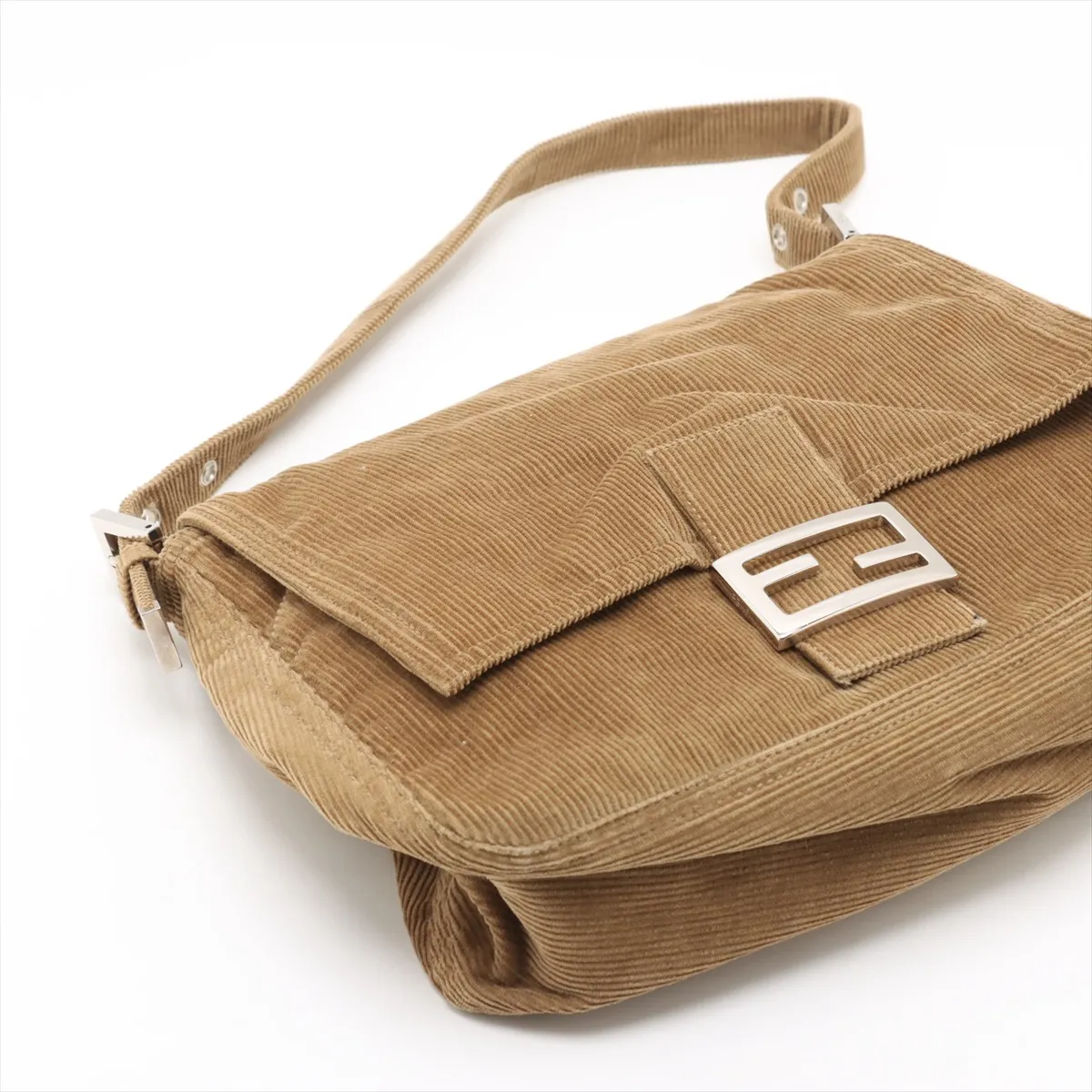 Mamma Bucket Corduroy Shoulder Bag Brown — view 4