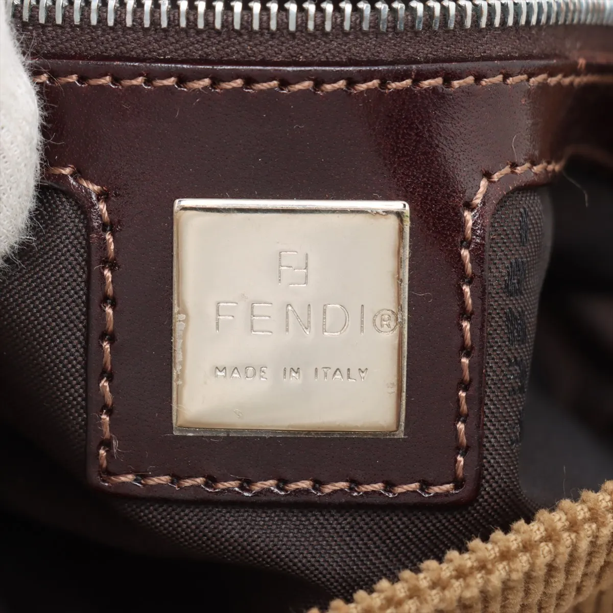 Mamma Bucket Corduroy Shoulder Bag Brown — view 9