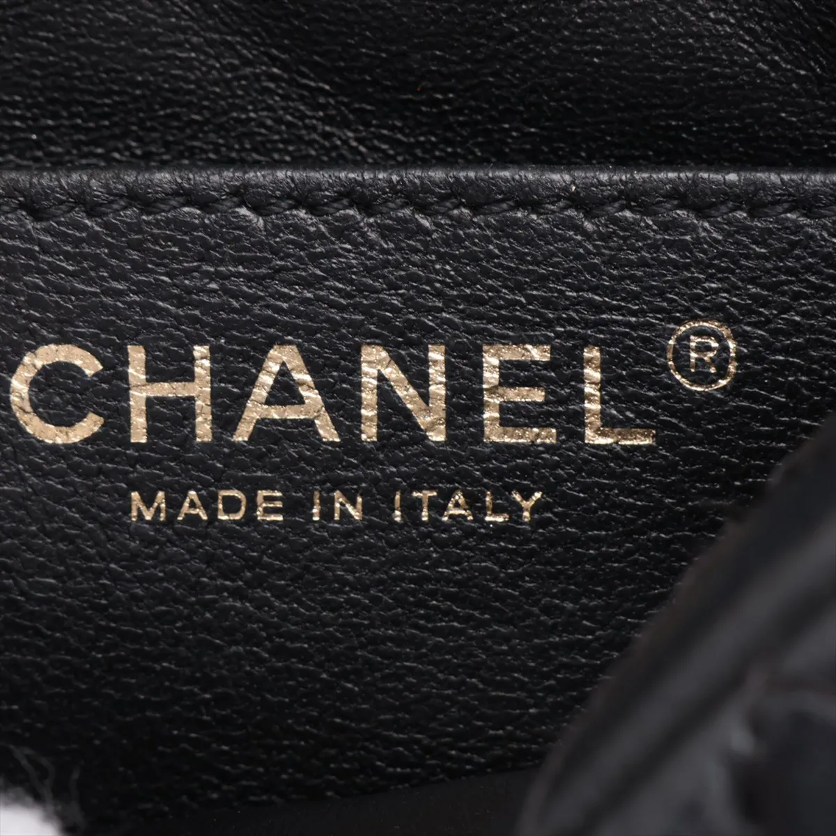 2.55 Vintage Calfskin Chain Shoulder Bag, Black with Gold Hardware, 26683442, serial number in the 26 range. — view 9