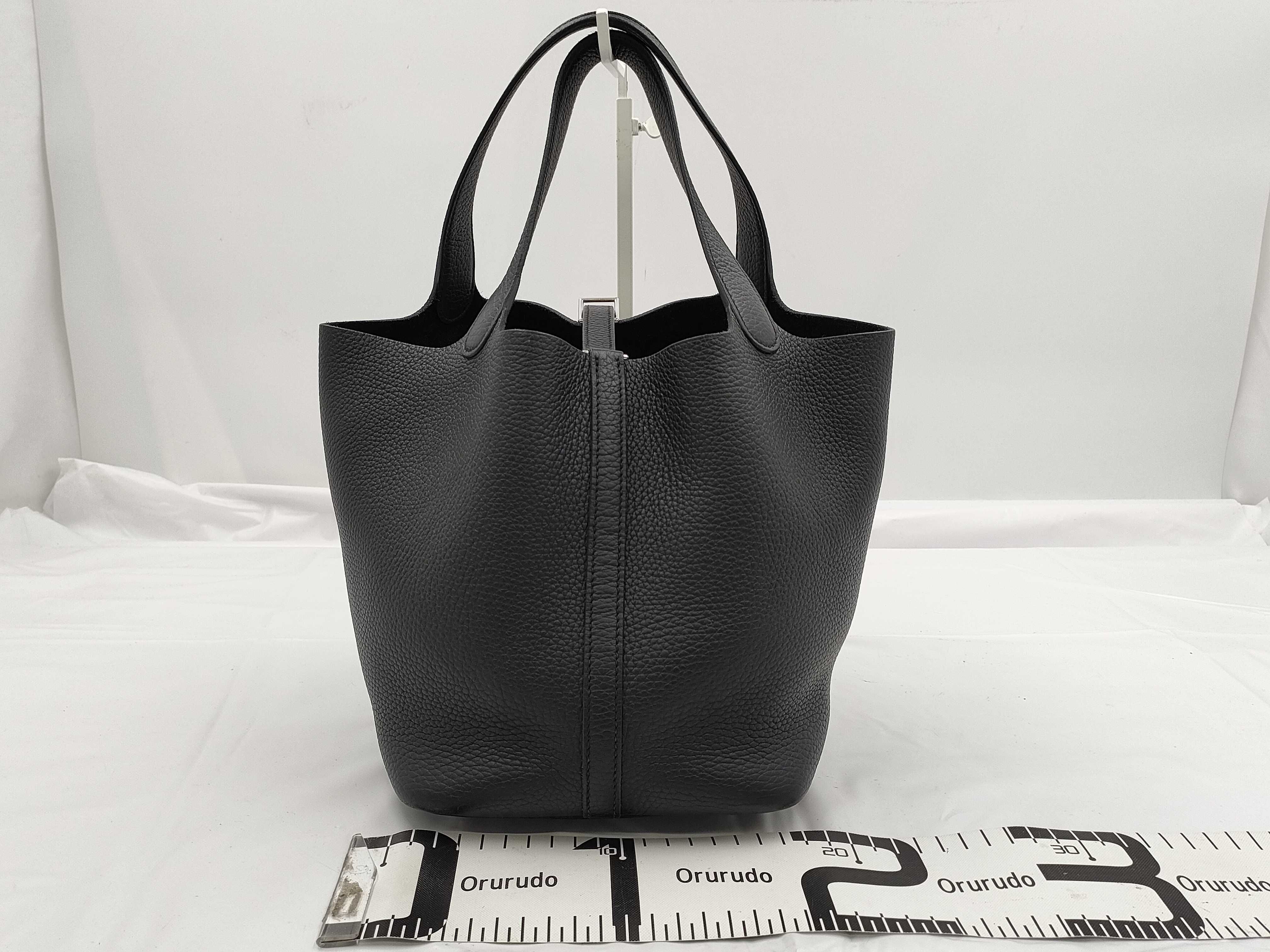 Picotin Lock MM Black Handbag — view 2