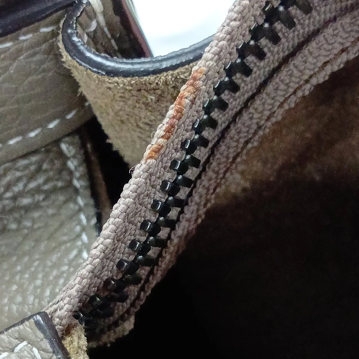 Luggage Micro Shopper Leather Handbag, Brown — view 13