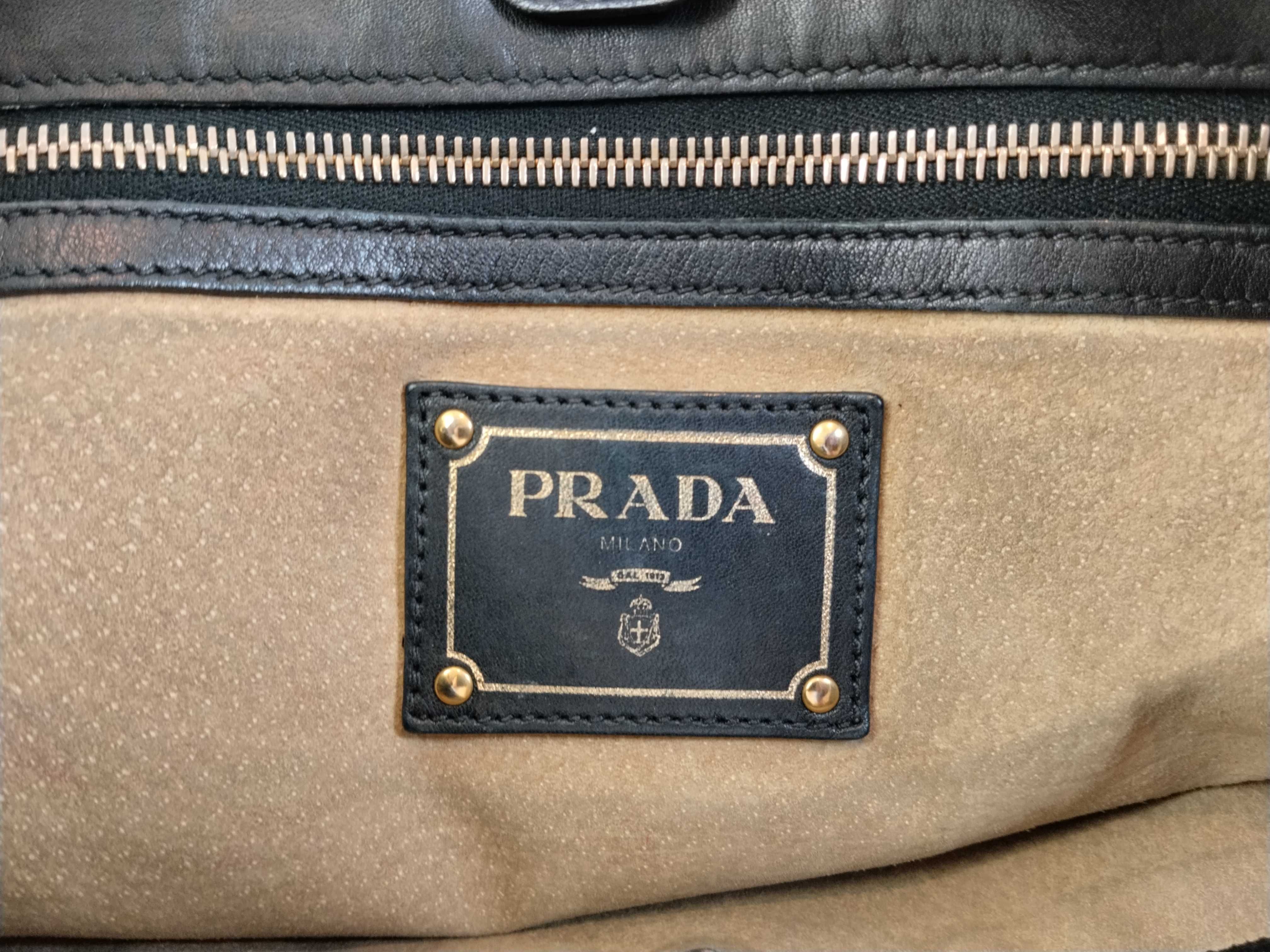 Black Leather Tote Bag — view 11