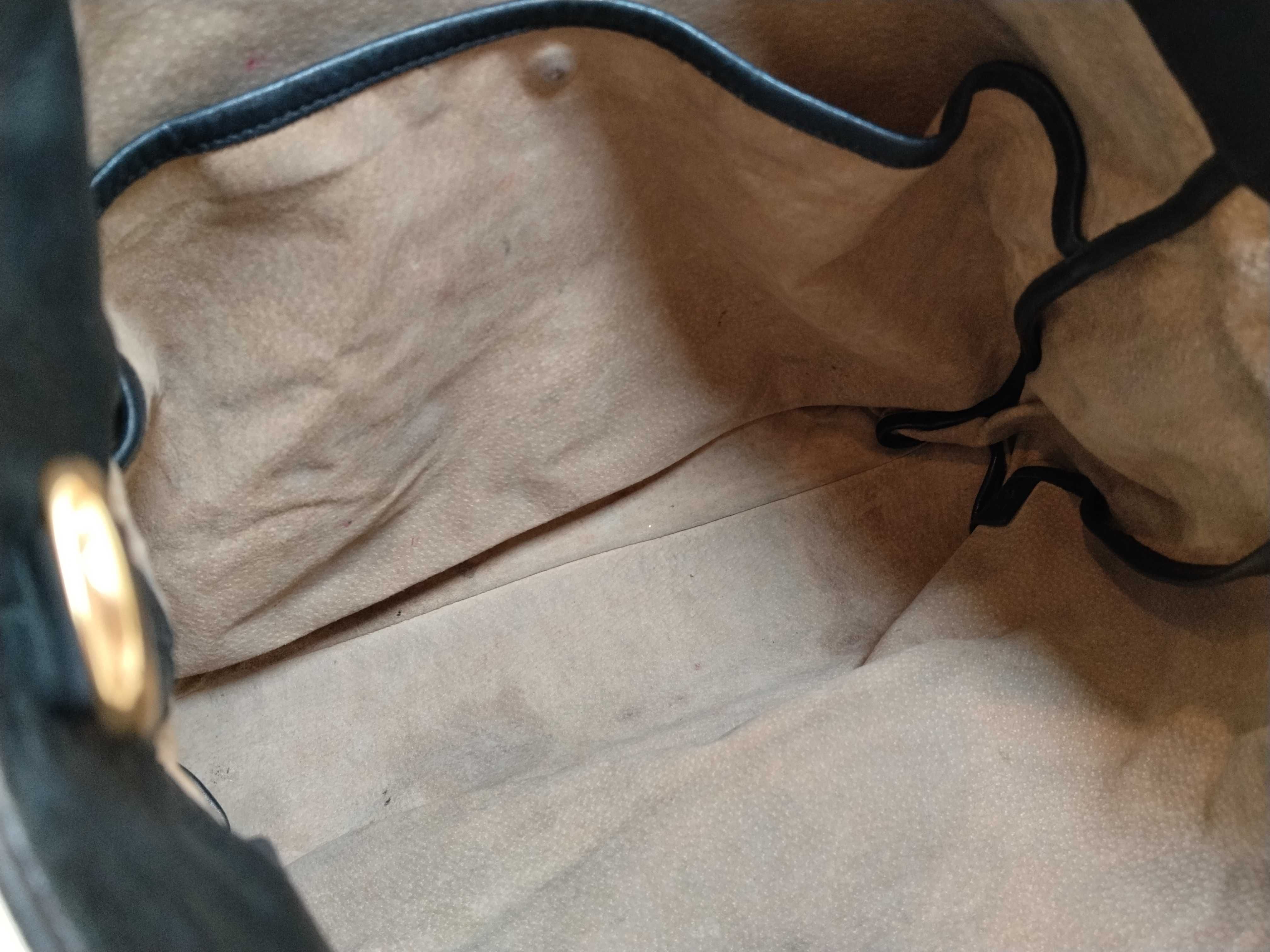 Black Leather Tote Bag — view 9