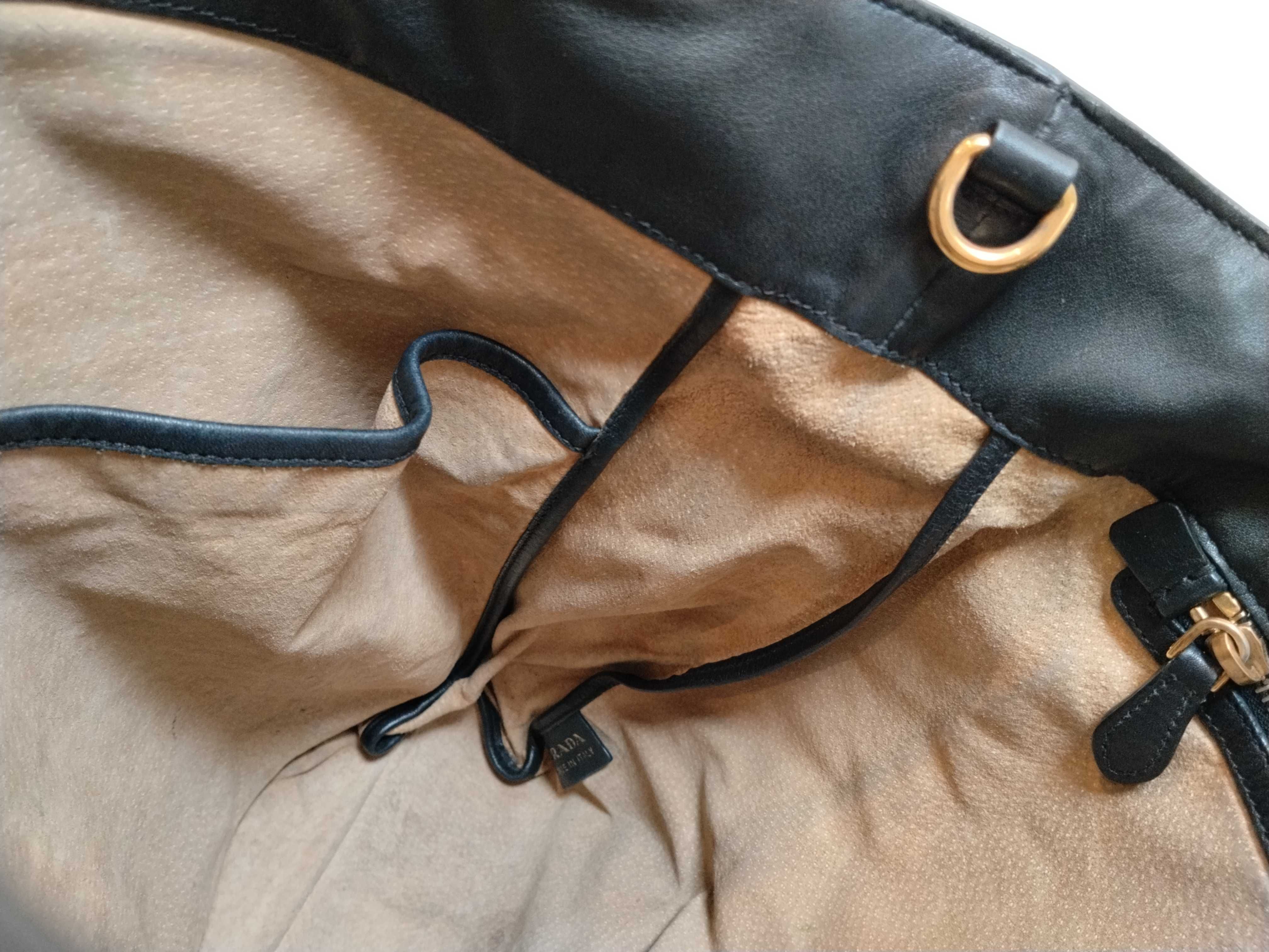 Black Leather Tote Bag — view 10
