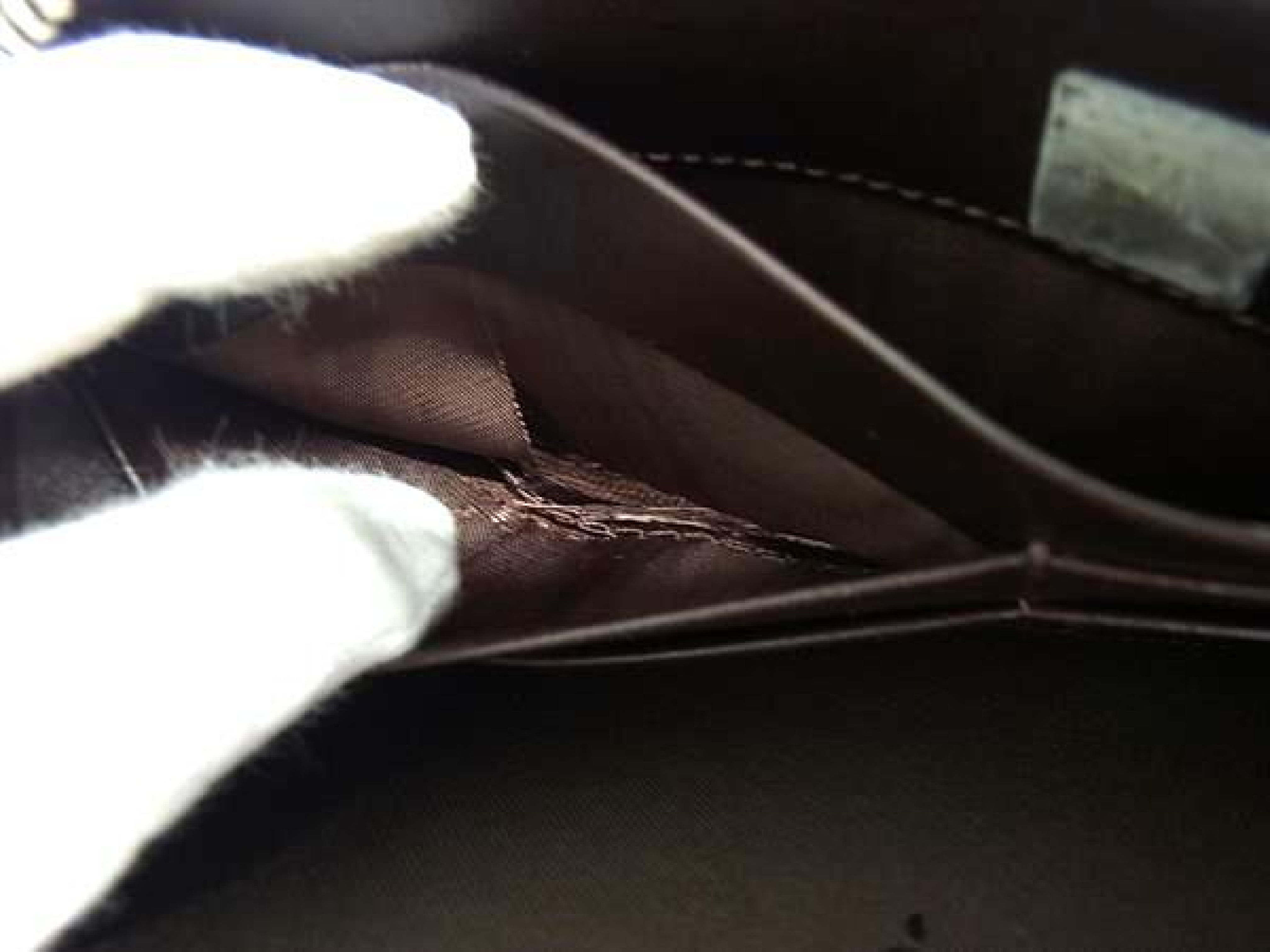 Zucca pattern canvas round zipper long wallet, billfold, coin purse, card slots, brown, HE1624 wallet — view 6